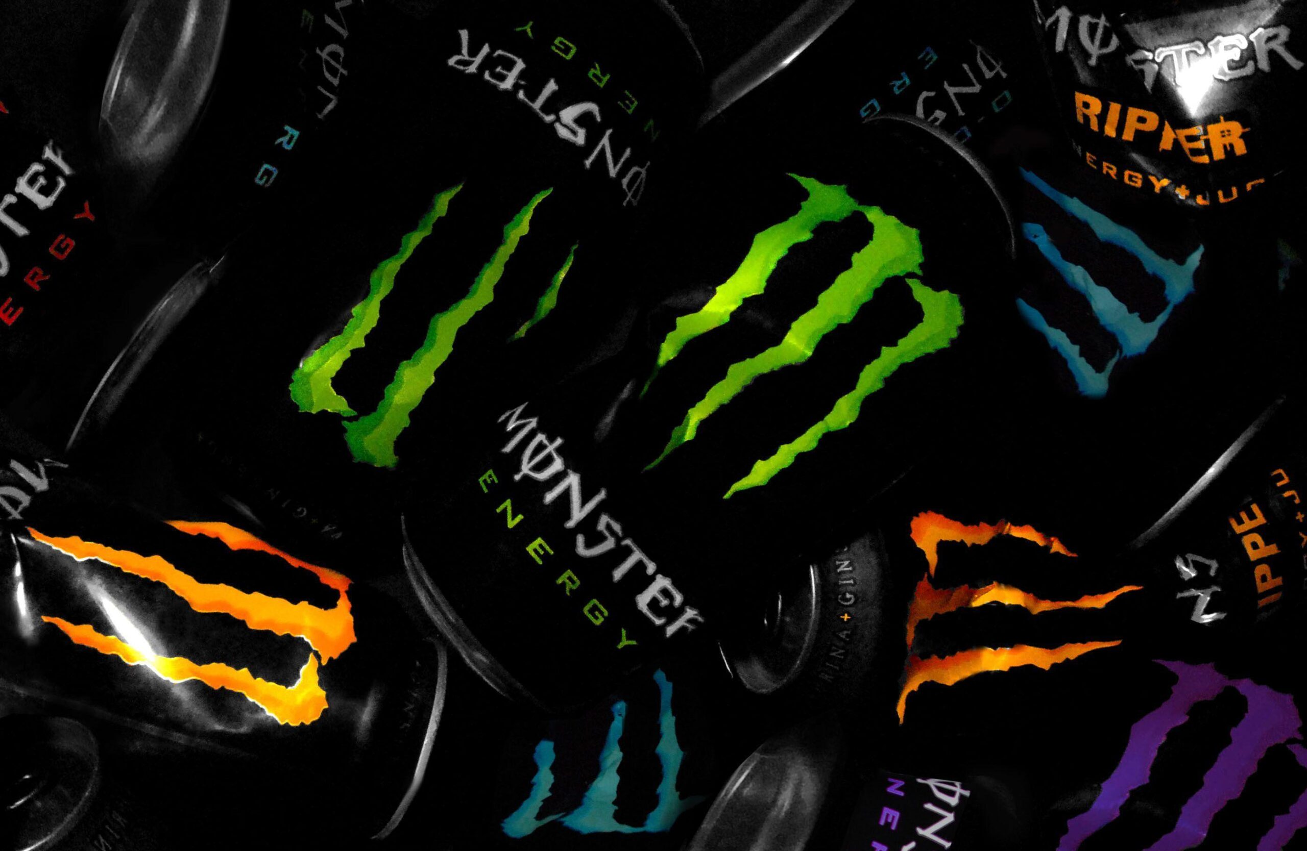 Green Blue Orange Monster Energy Full HD Wallp Wallpapers