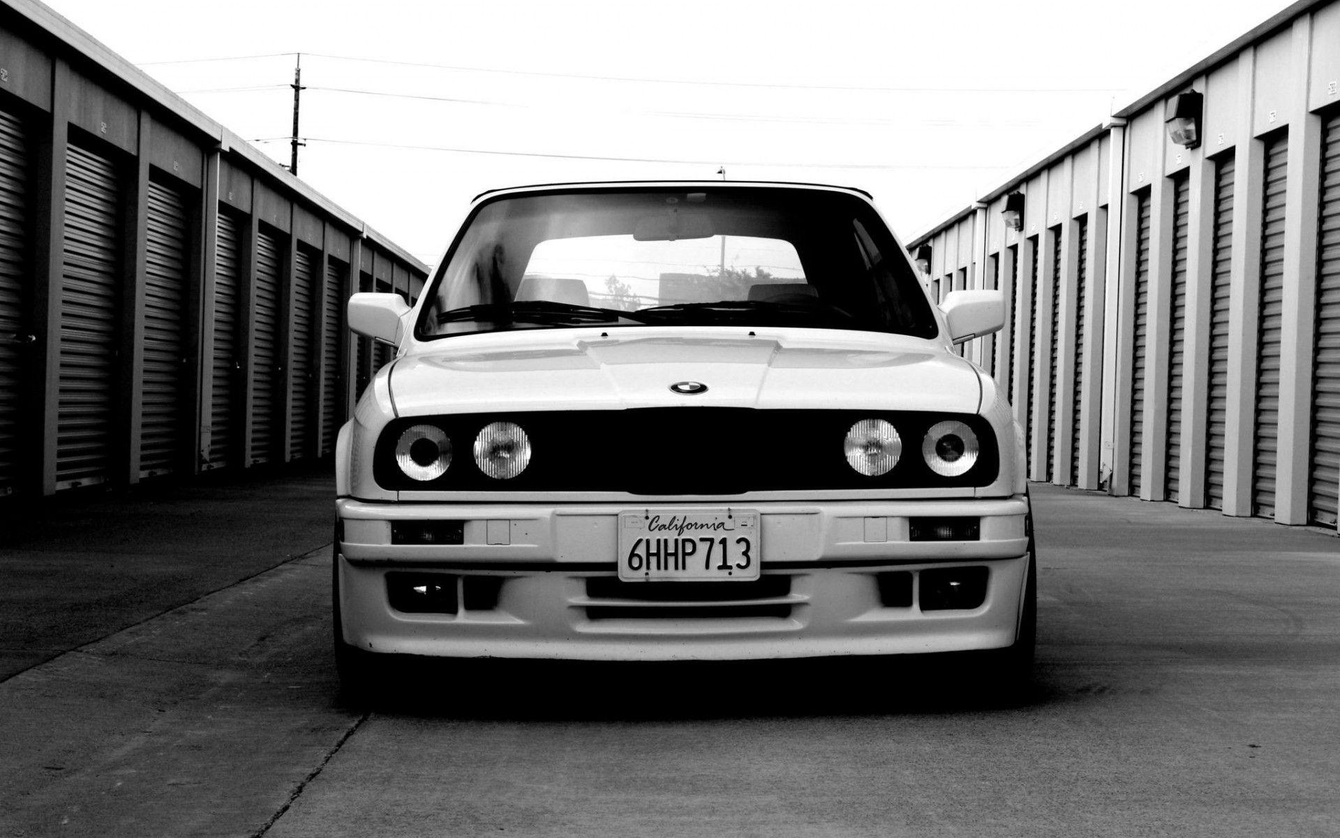 BMW E30 Monochrome, HD Cars, 4k Wallpapers, Image, Backgrounds