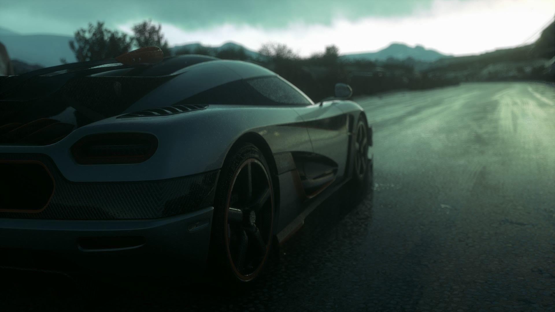 driveclub car rain koenigsegg koenigsegg one1 wallpapers and backgrounds