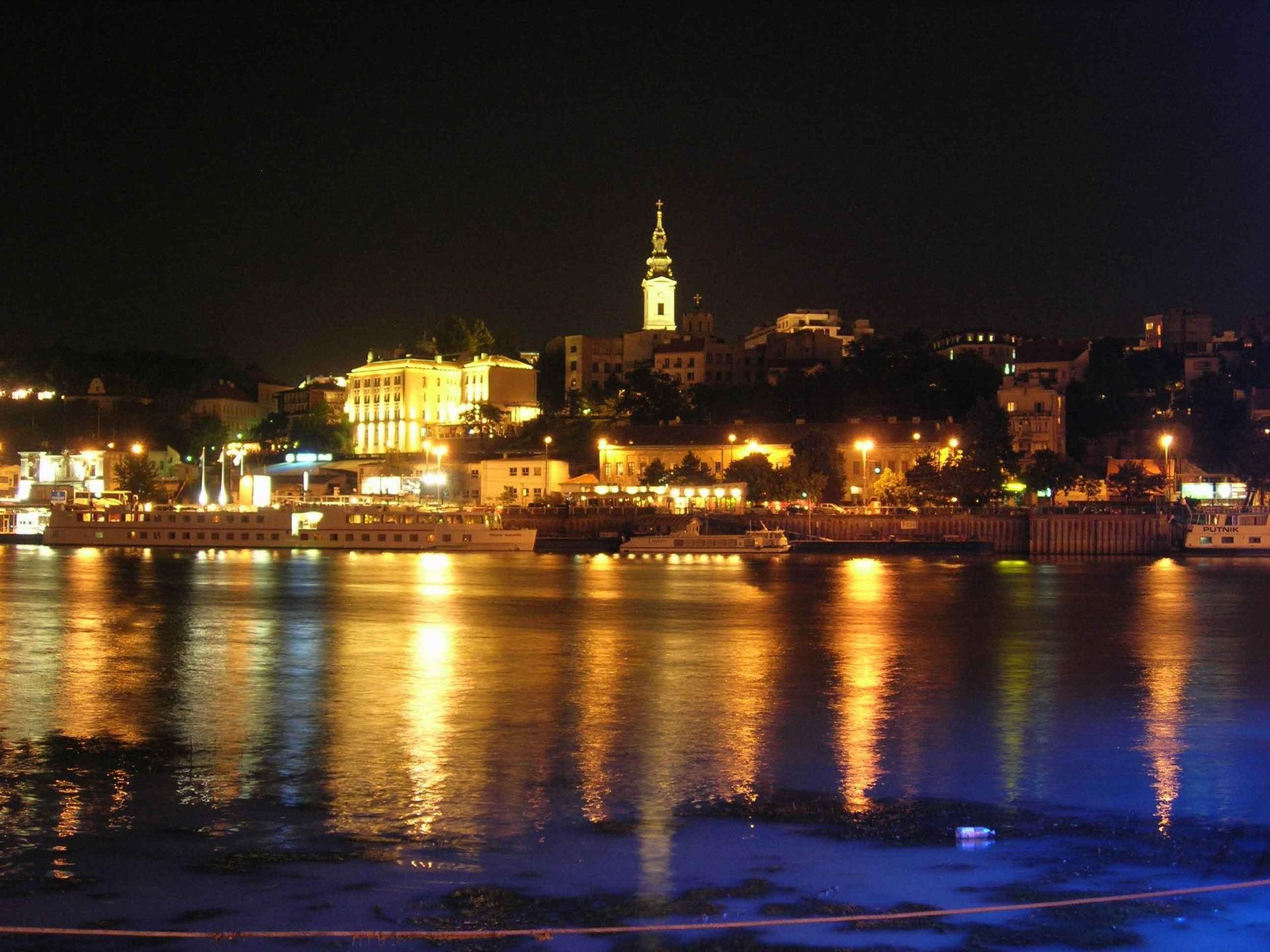 Belgrade At Night, Serbia