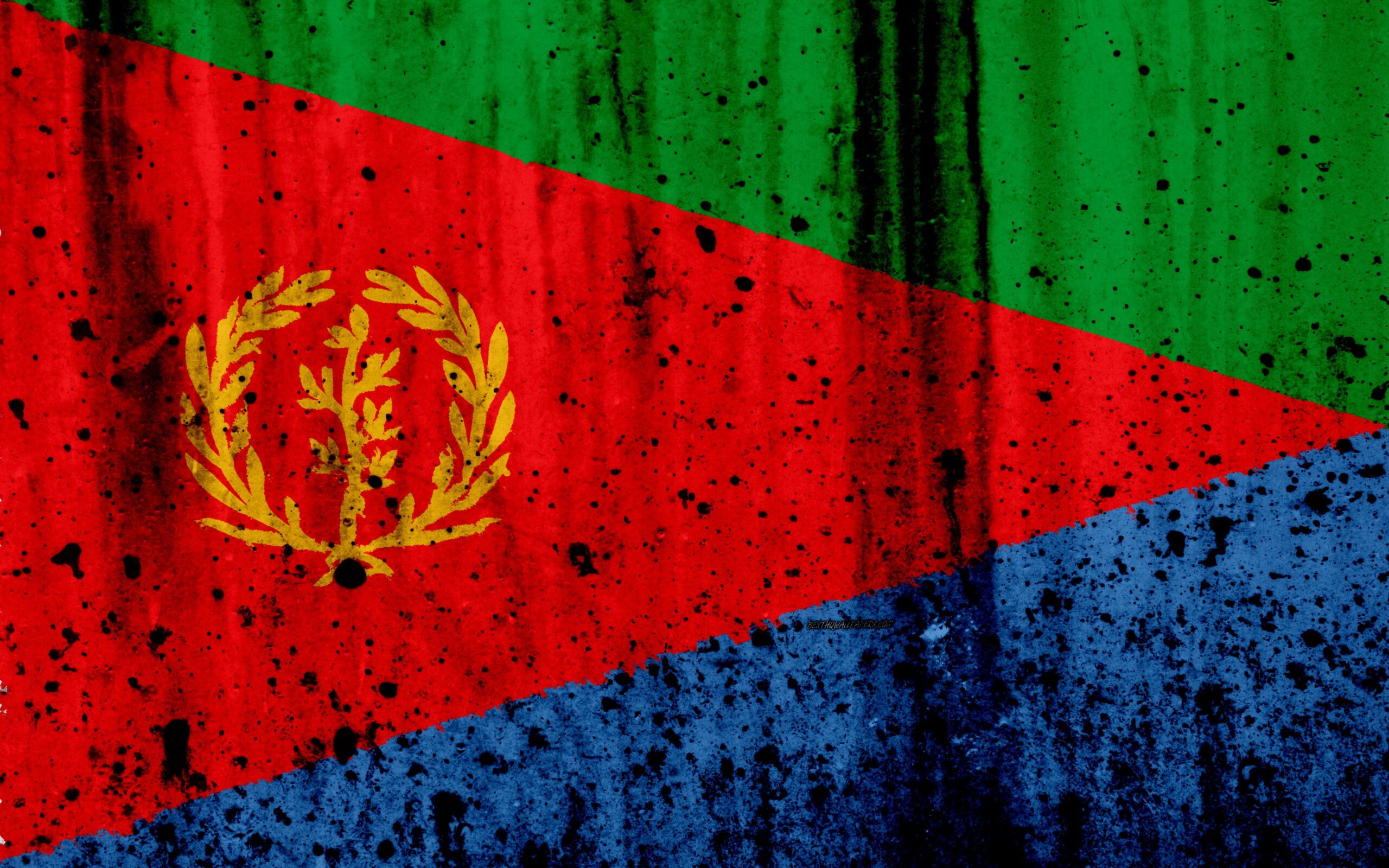 Download wallpapers Eritrea flag, 4k, grunge, flag of Eritrea