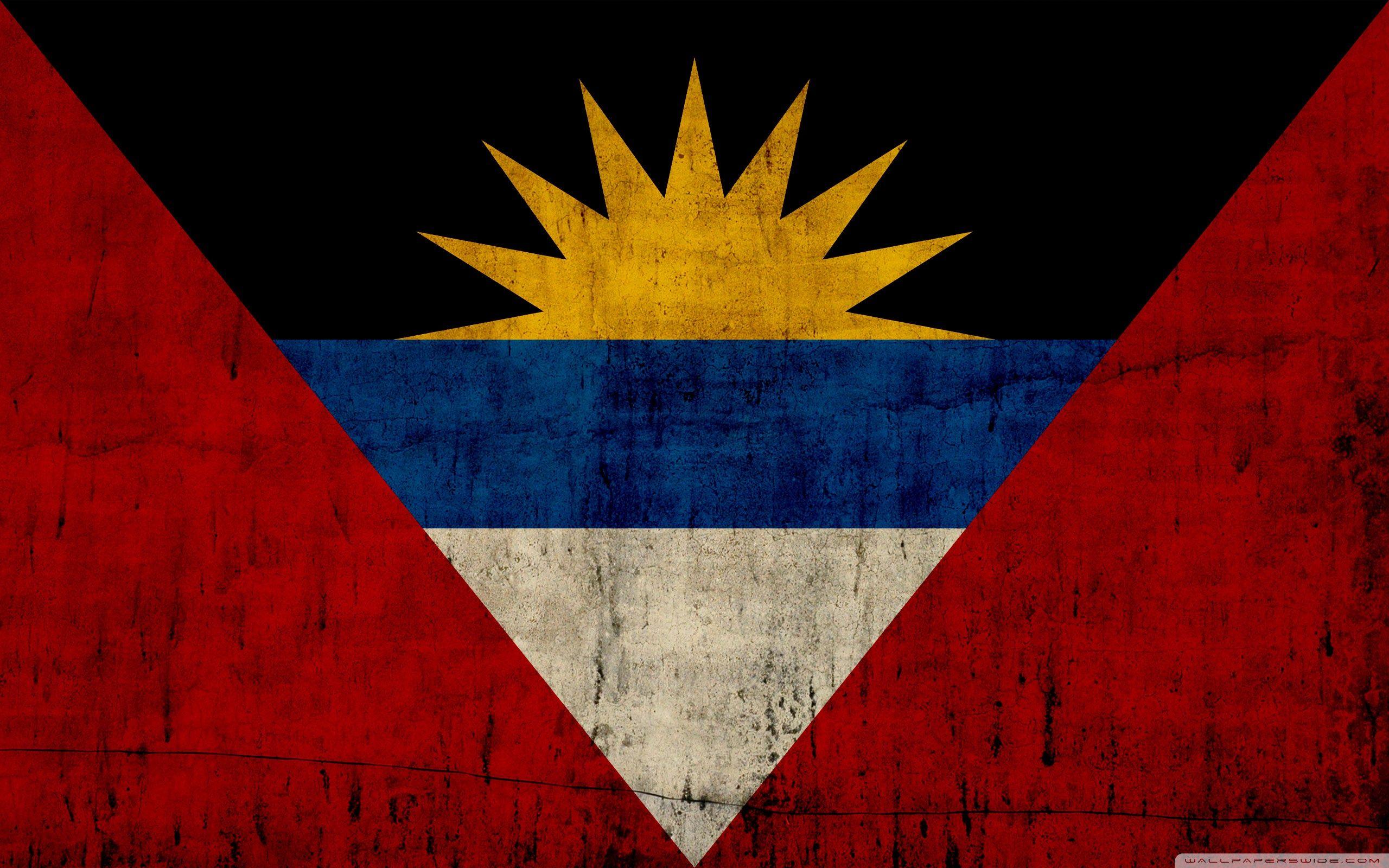 Grunge Flag Of Antigua And Barbuda HD desktop wallpapers