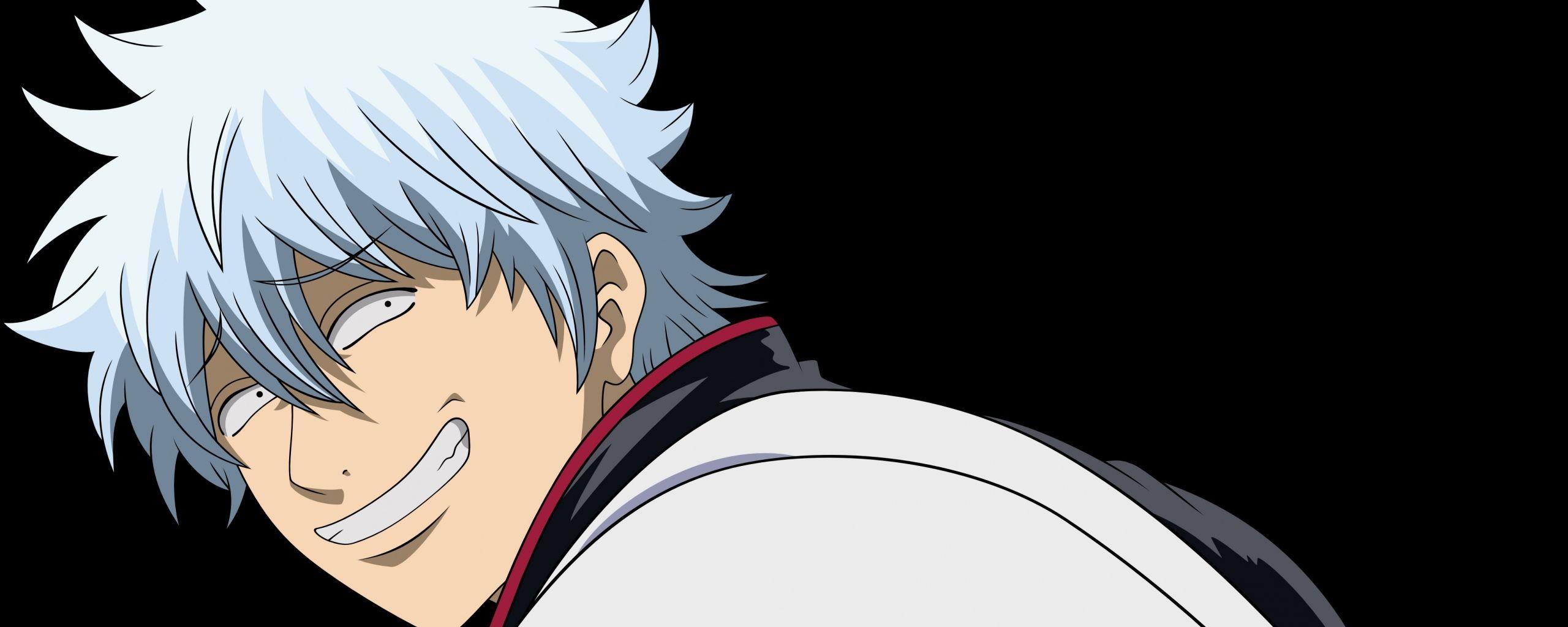 Download Wallpapers Gintama, Gintoki sakata, Art Dual