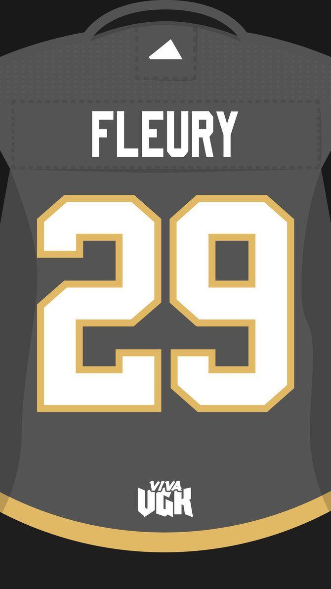 Vegas Golden Knights Fleury Jersey Wallpapers by VivaVGK