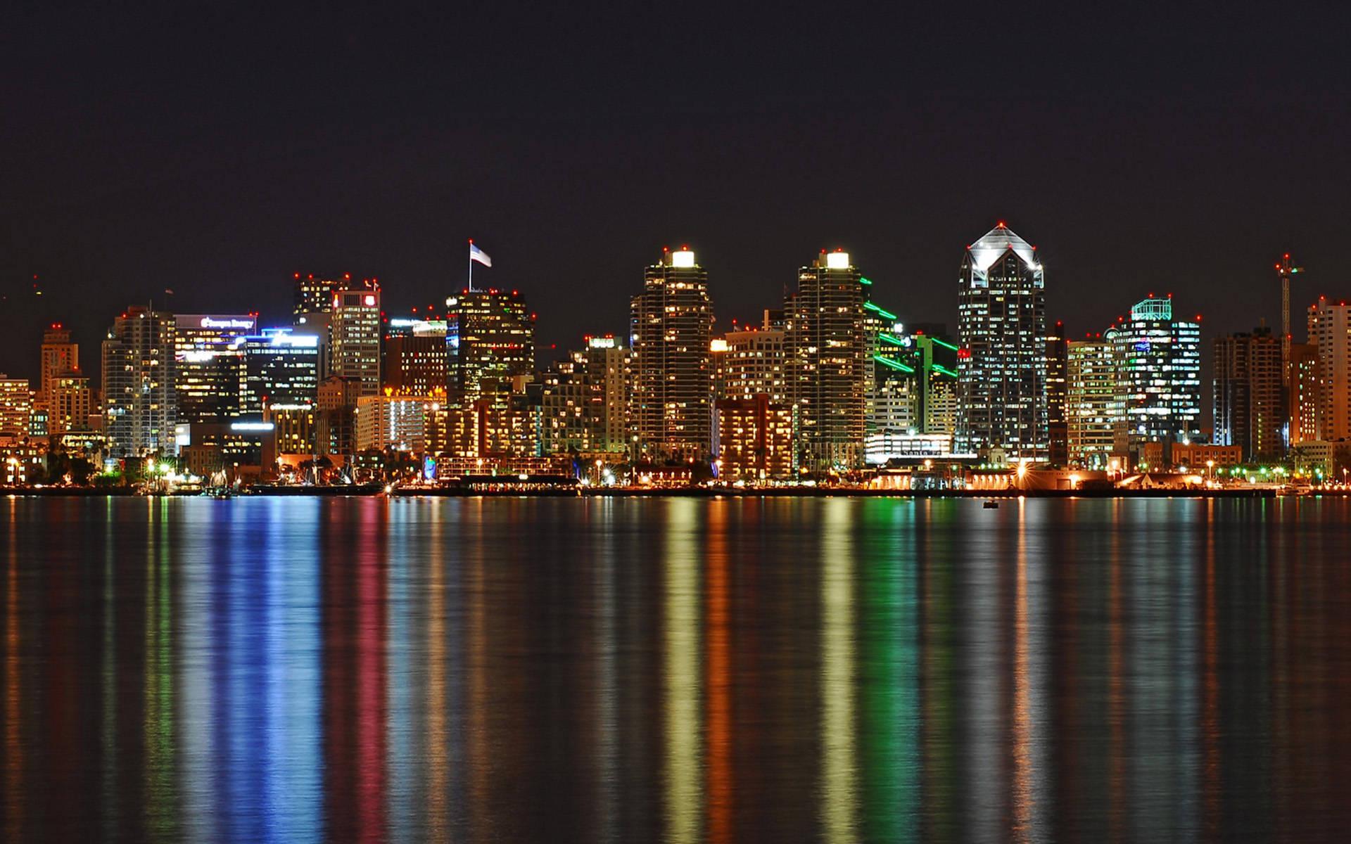 San Diego city night light wallpapers