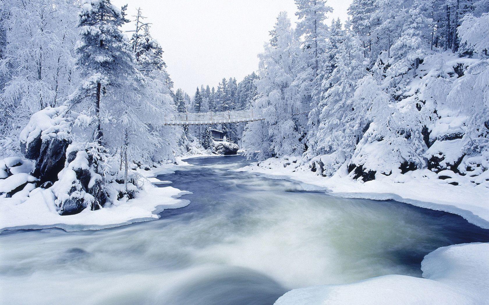 Awesome Bridge And Ice Winter Wallpapers High D Wallpapers