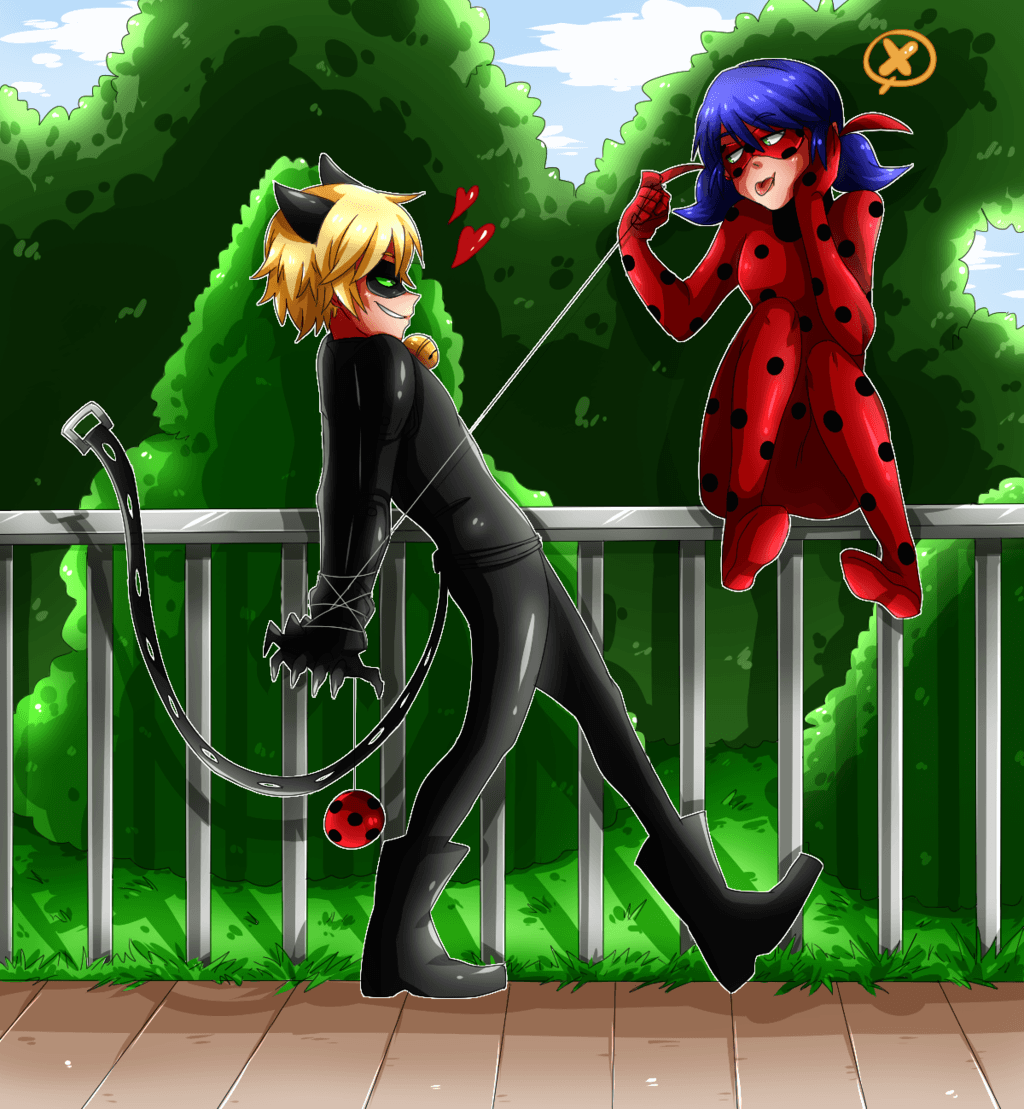 Ladybug and Cat Noir by cjwolf207.deviantart on @DeviantArt