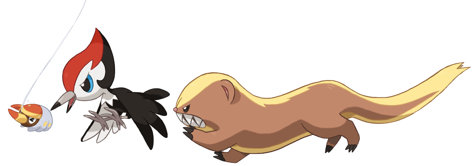 NEW POKEMON SUN AND MOON GRUBBIN PIKIPEK YUNGOOS by Tzblacktd on