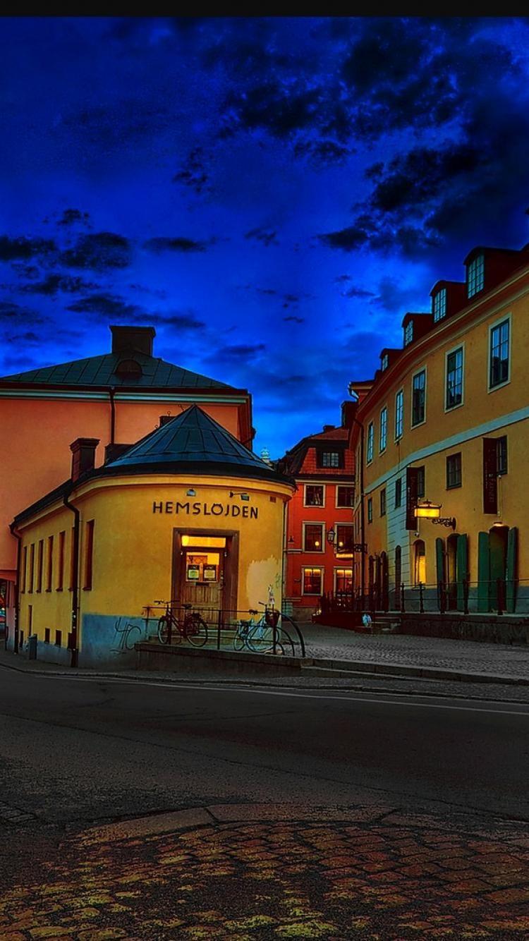 supernatural iphone wallpapers street in the town of uppsala sweden