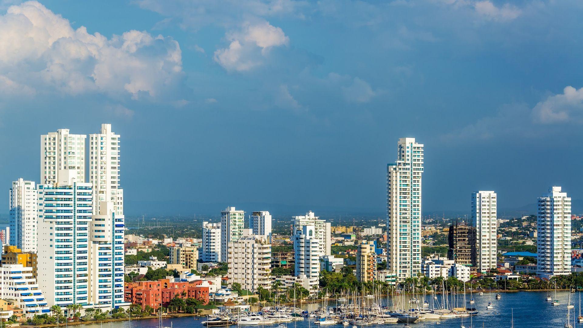 Skyscrapers in Cartagena Colombia Wallpapers