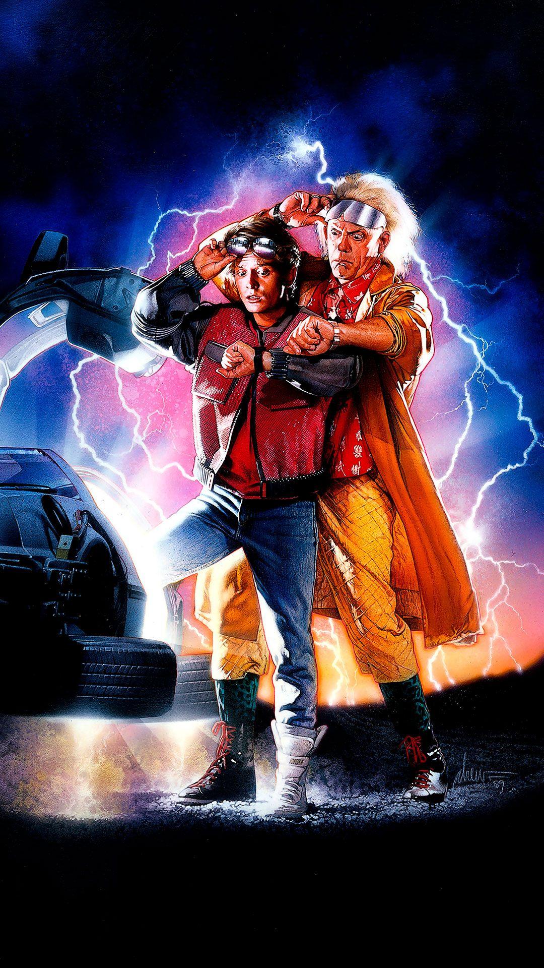 Back to the Future Wallpapers for iPhone X, 8, 7, 6