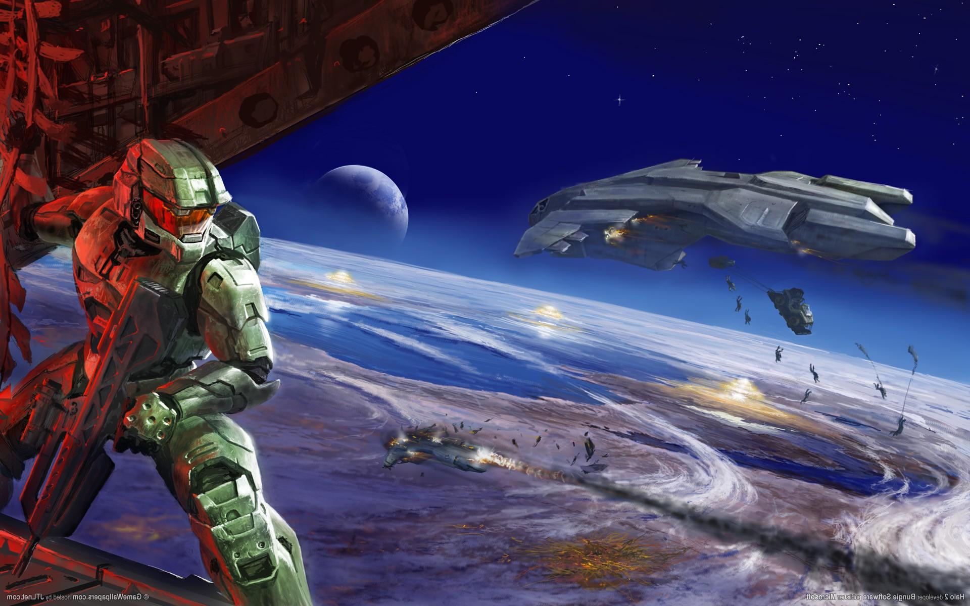 Wallpapers : , artwork, Bungie, Halo 2, Halo 3, Master