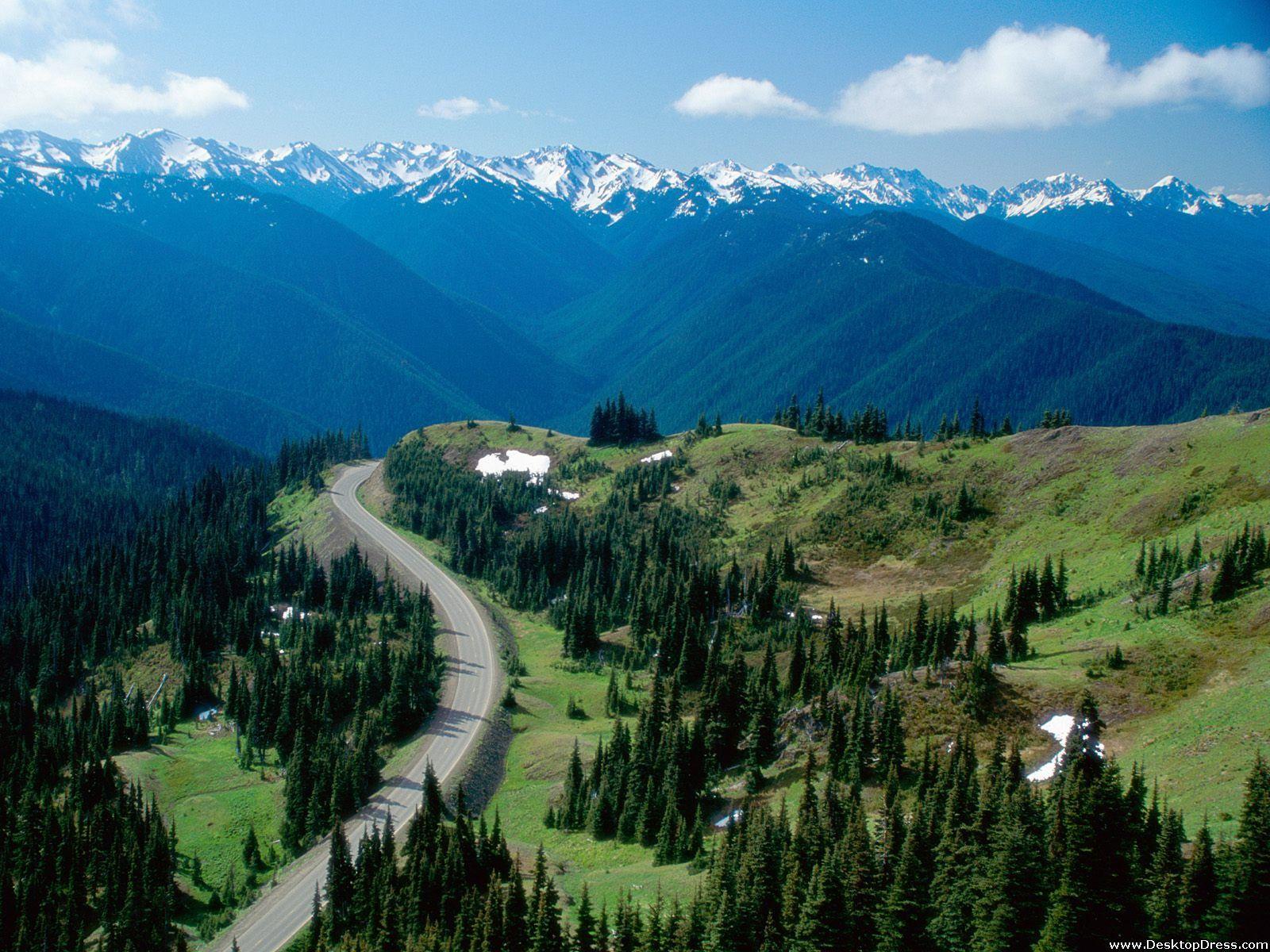 Desktop Wallpapers » Natural Backgrounds » Olympic Range, Olympic