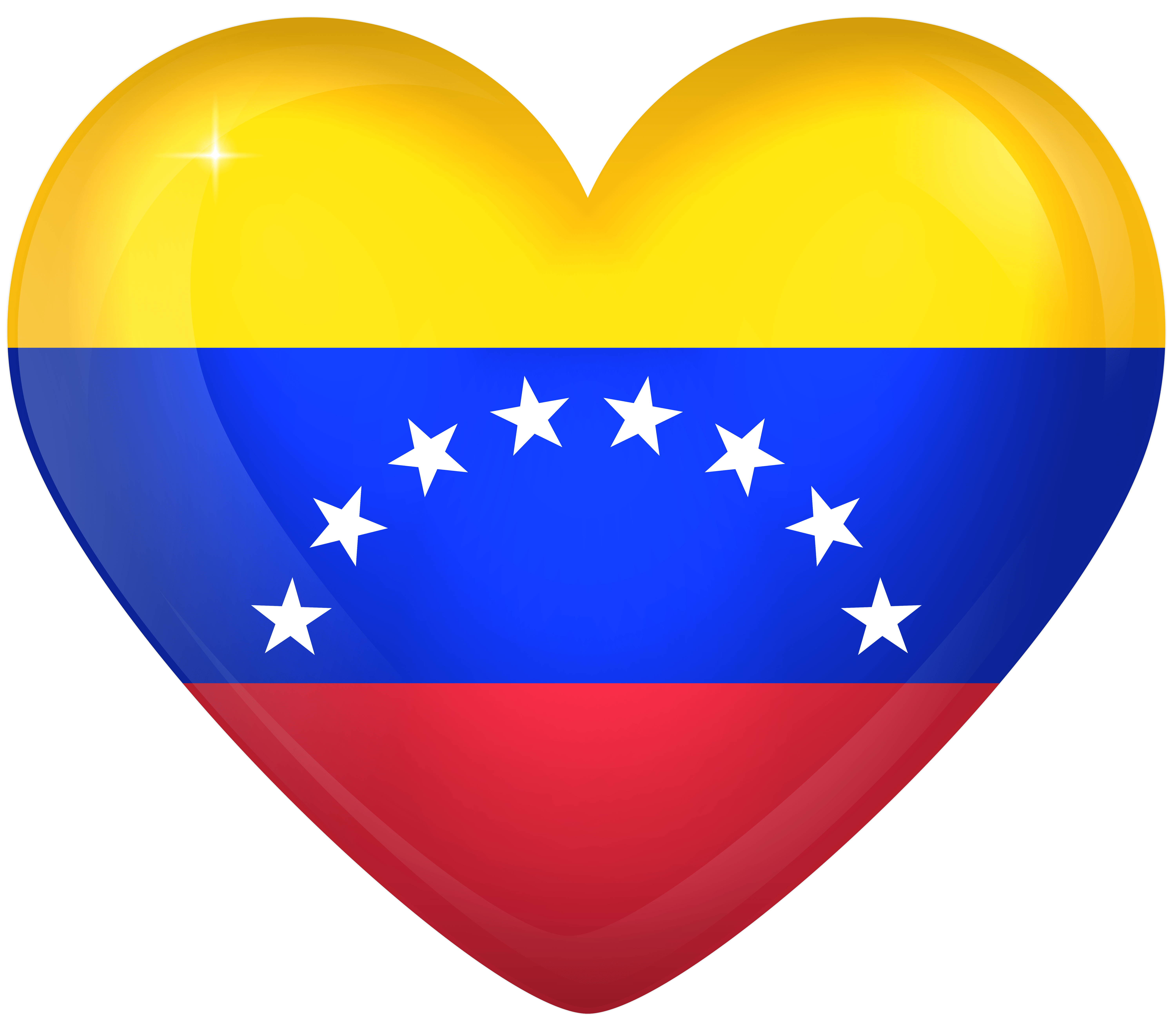 Venezuela Large Heart Flag