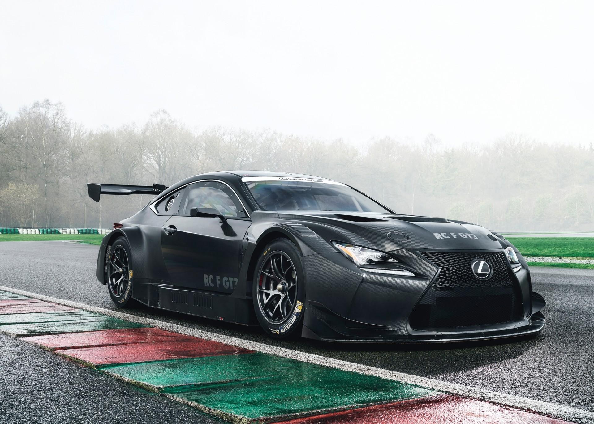 Download Lexus Rc F Gt3, Black, Racing, Cars, Side View