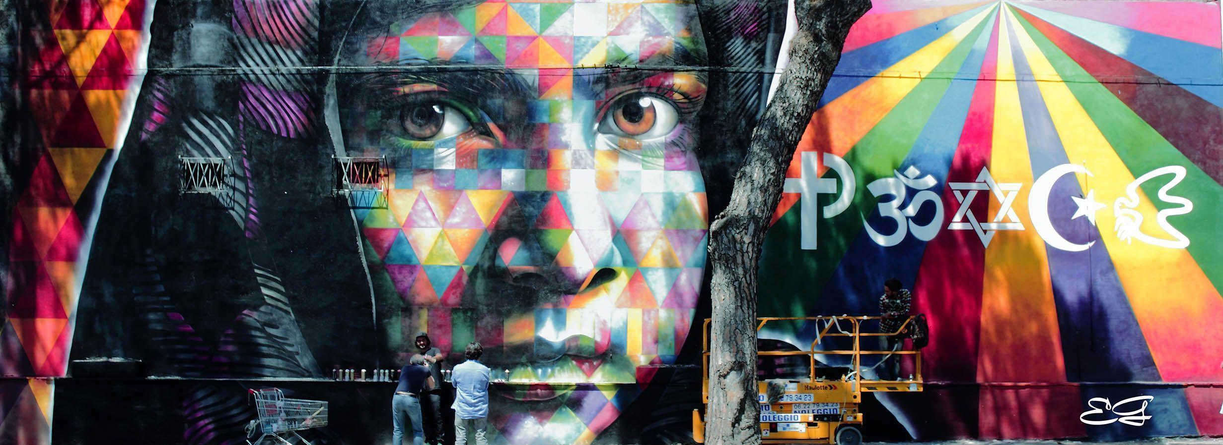 Eduardo Kobra wall dedicated to Malala Yousafzai at MAAM – The