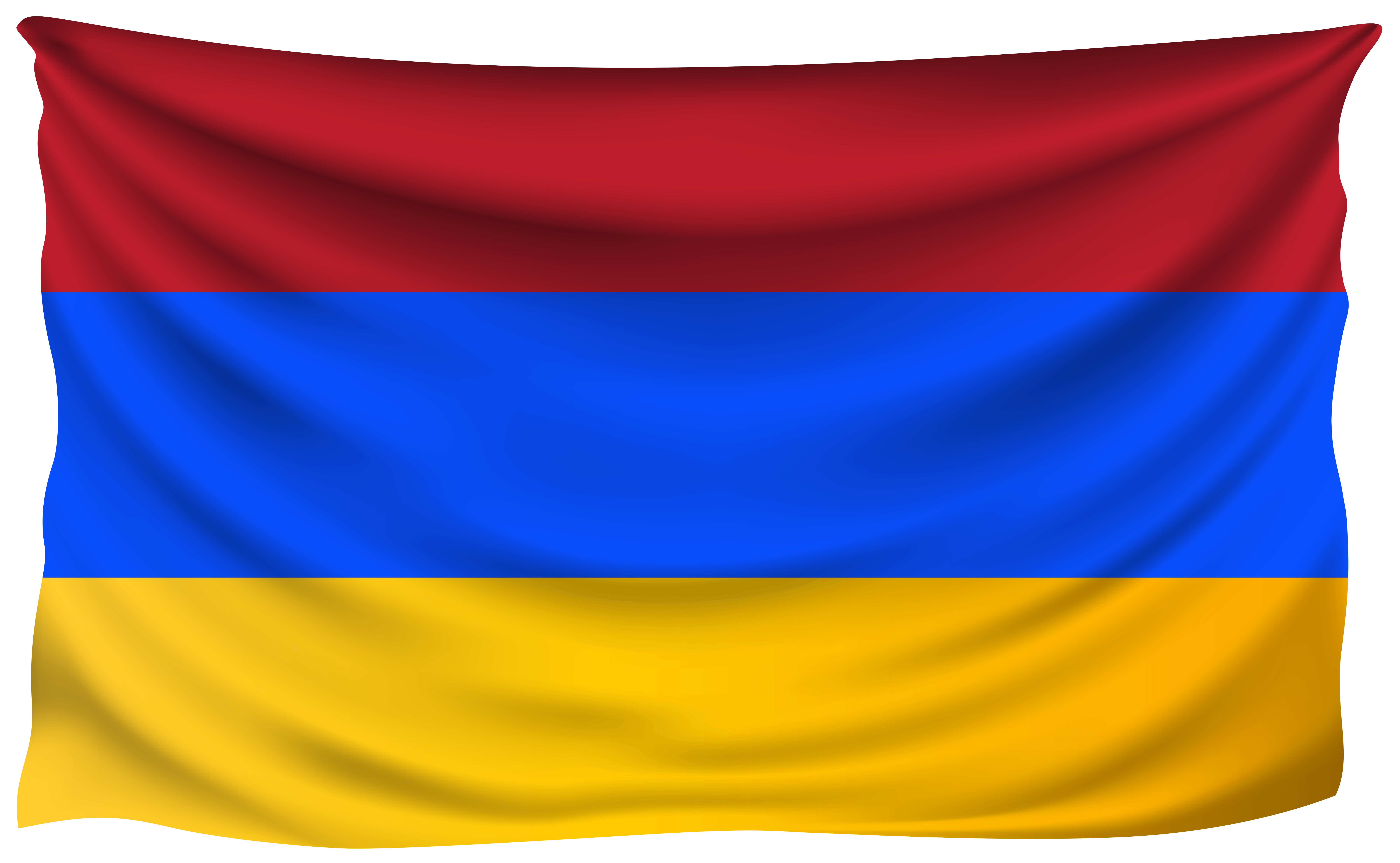 Armenia Wrinkled Flag