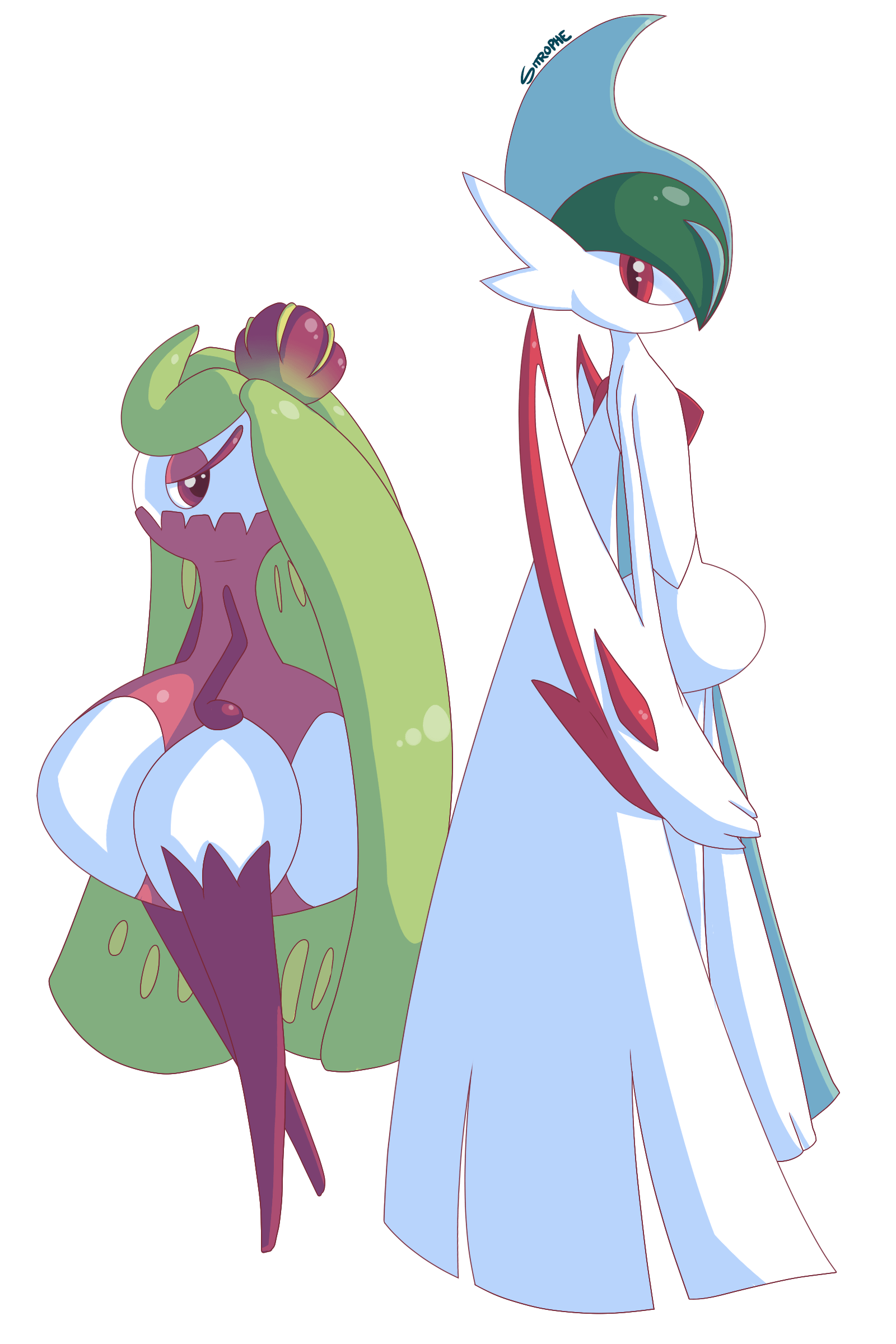 Gallade & Tsareena Gallade belongs to Hau