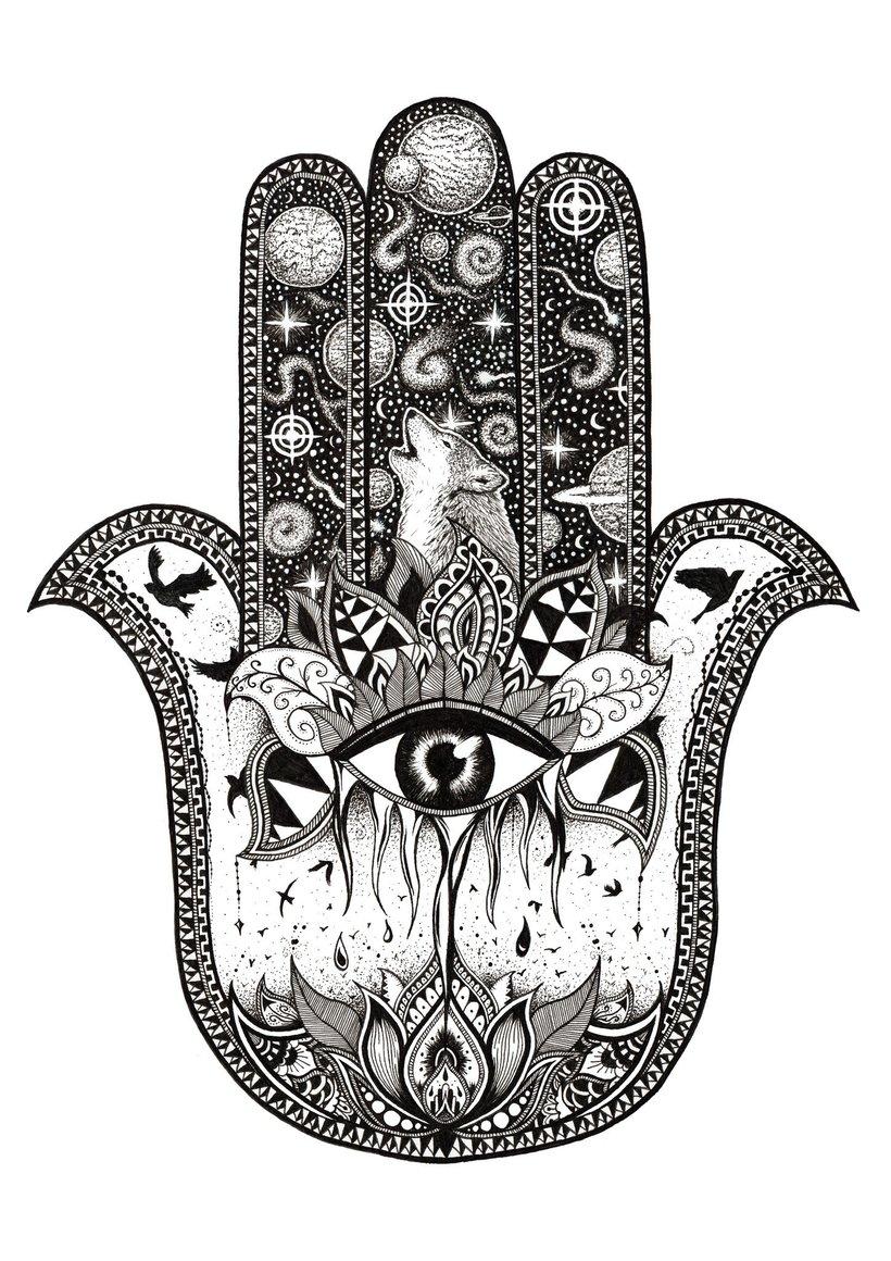 5 Hamsa drawing wallpapers for free download on Ayoqq