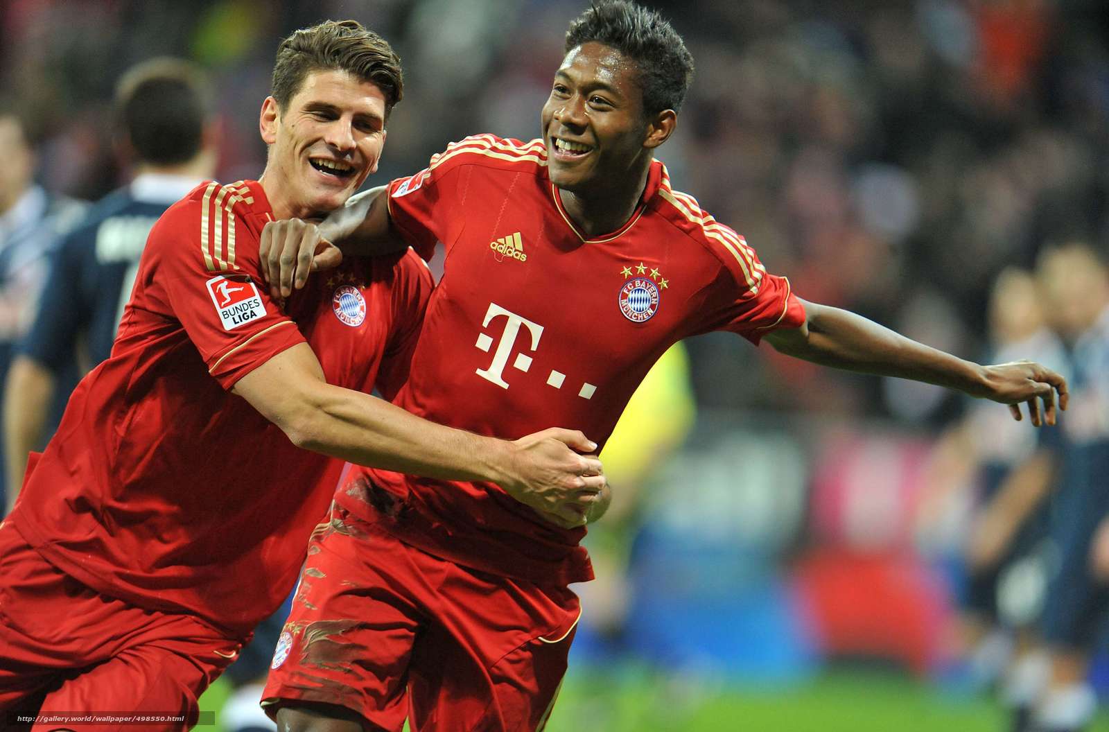 Download wallpapers bavaria, Mario Gomez, David Alaba free desktop