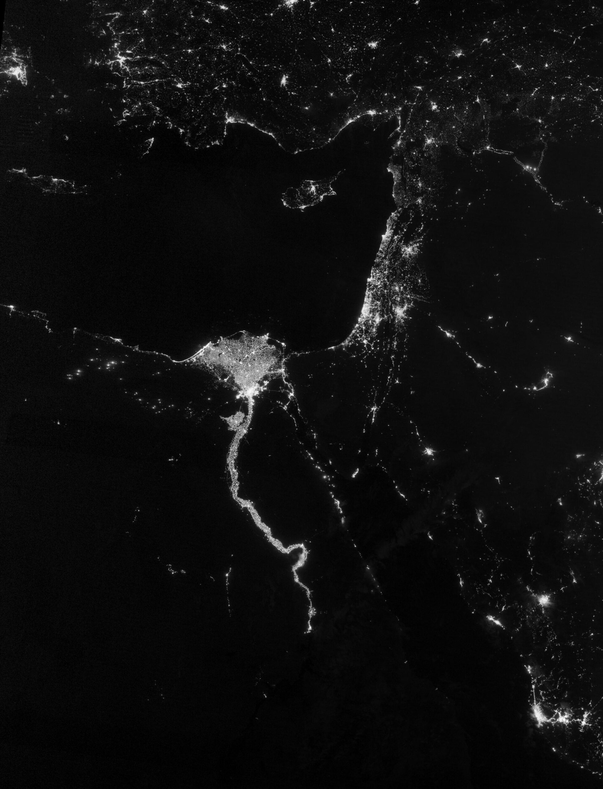 City Lights Illuminate the Nile