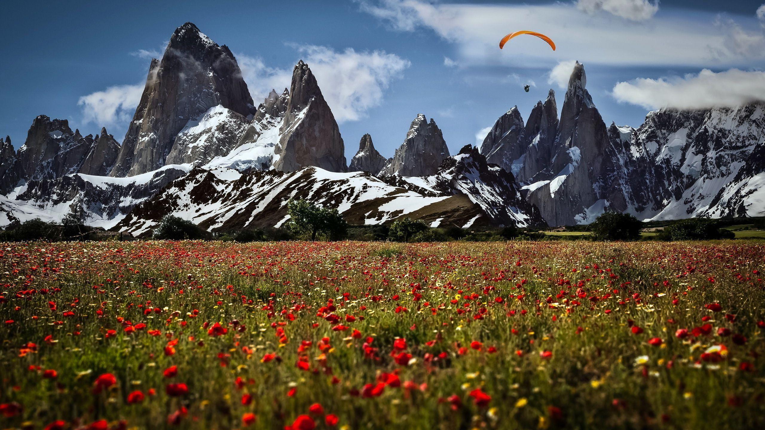 Skydiving Over Fitz Roy Wallpapers