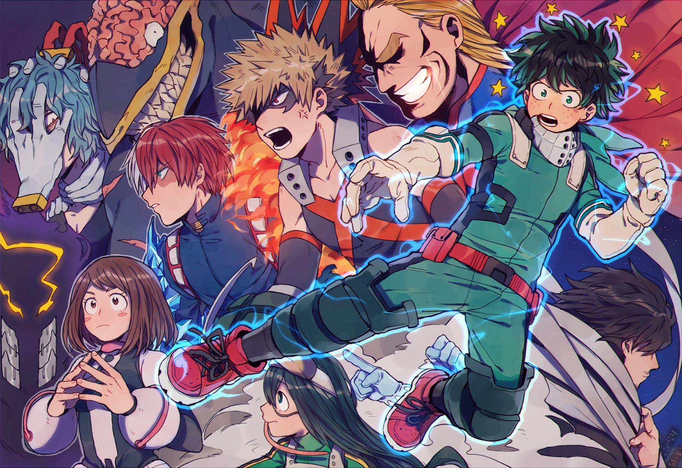 Wallpapers Boku No Hero Academia, Midoriya Izuku, Bakugou Katsuki