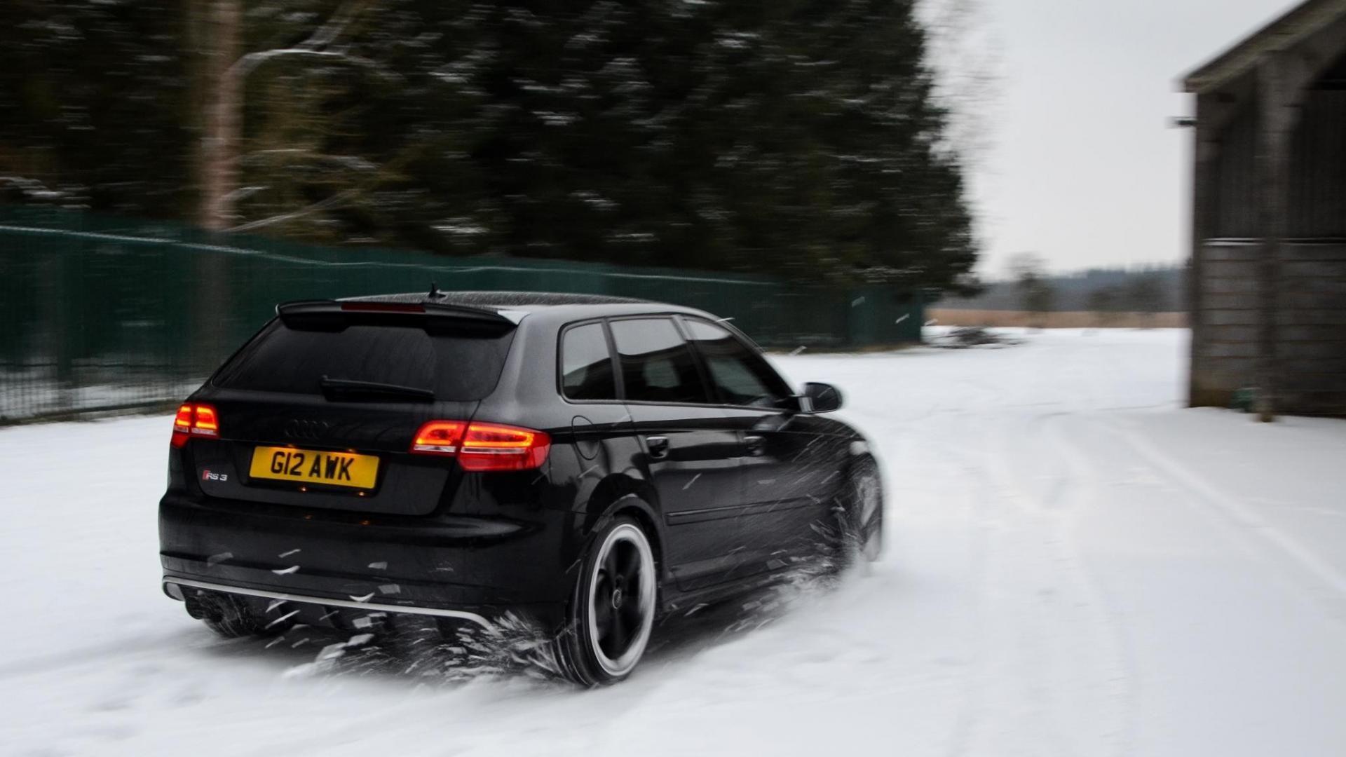 Nature snow cars audi rs3 sportback wallpapers