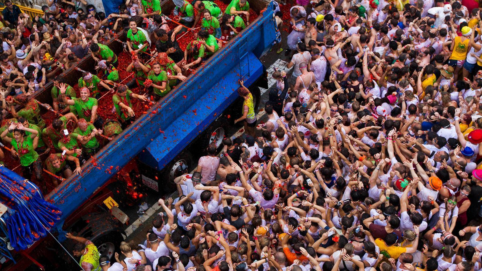 La Tomatina Festival in Spain, Europe