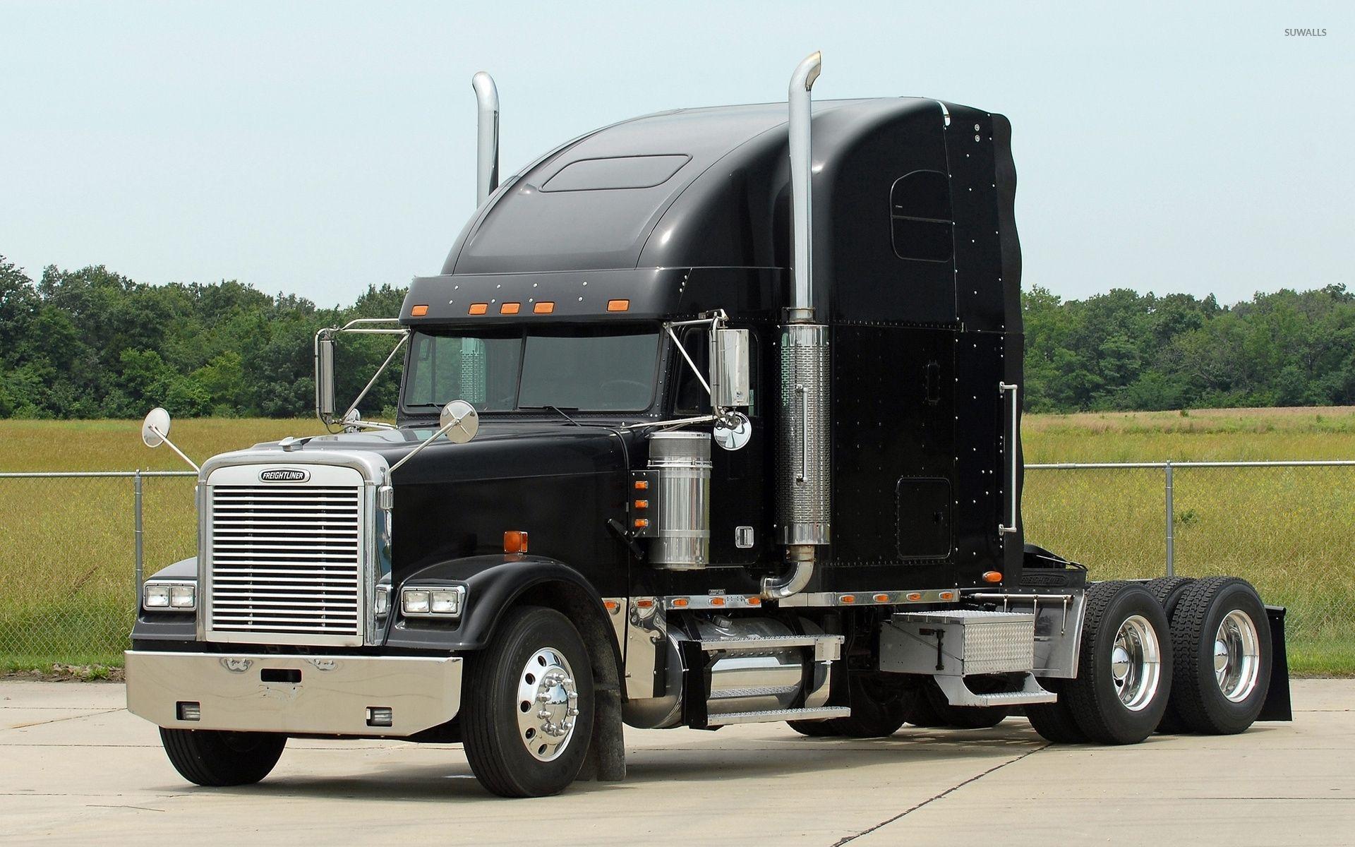 Freightliner black truck wallpapers