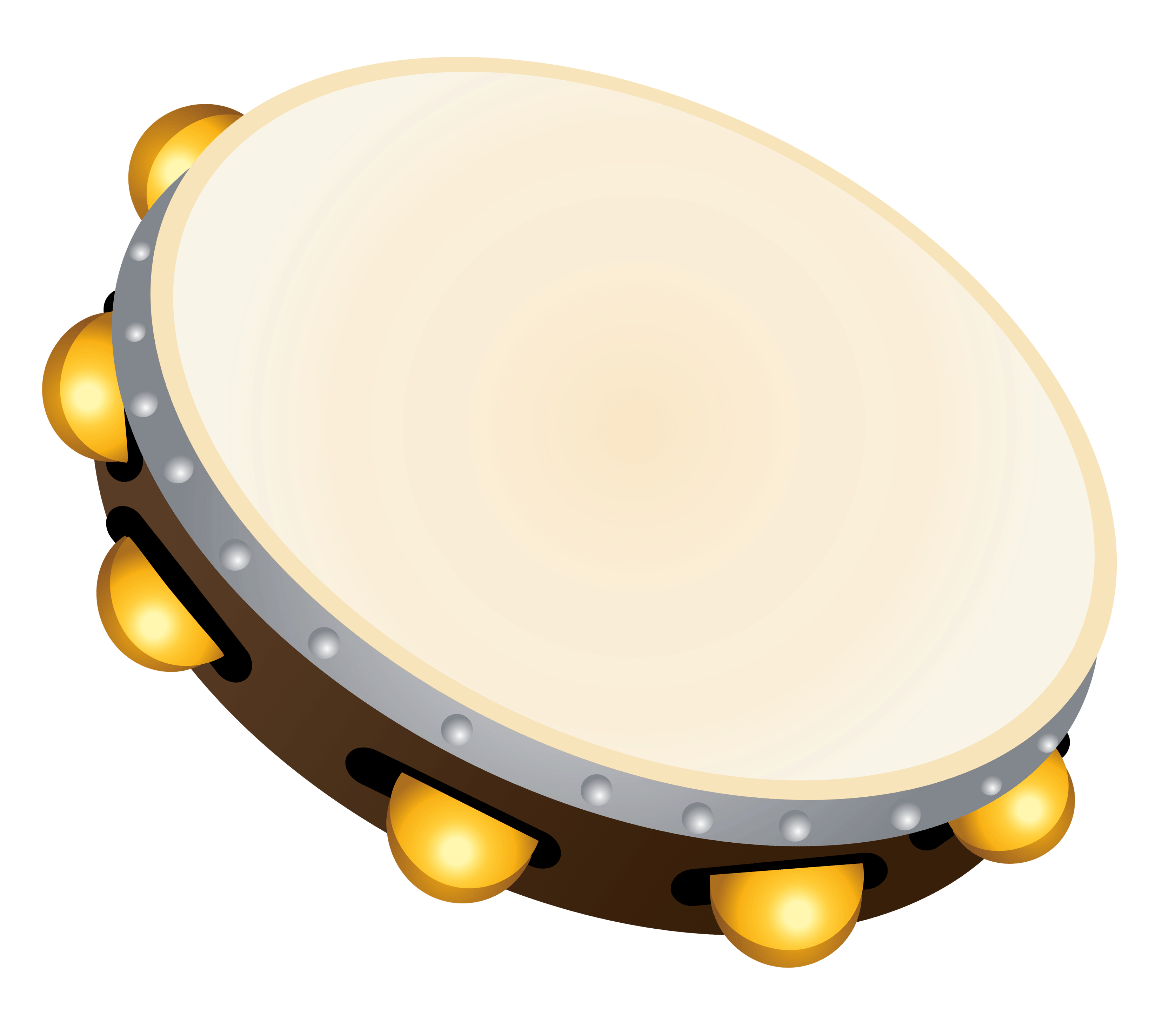 Transparent Tambourine Clipart