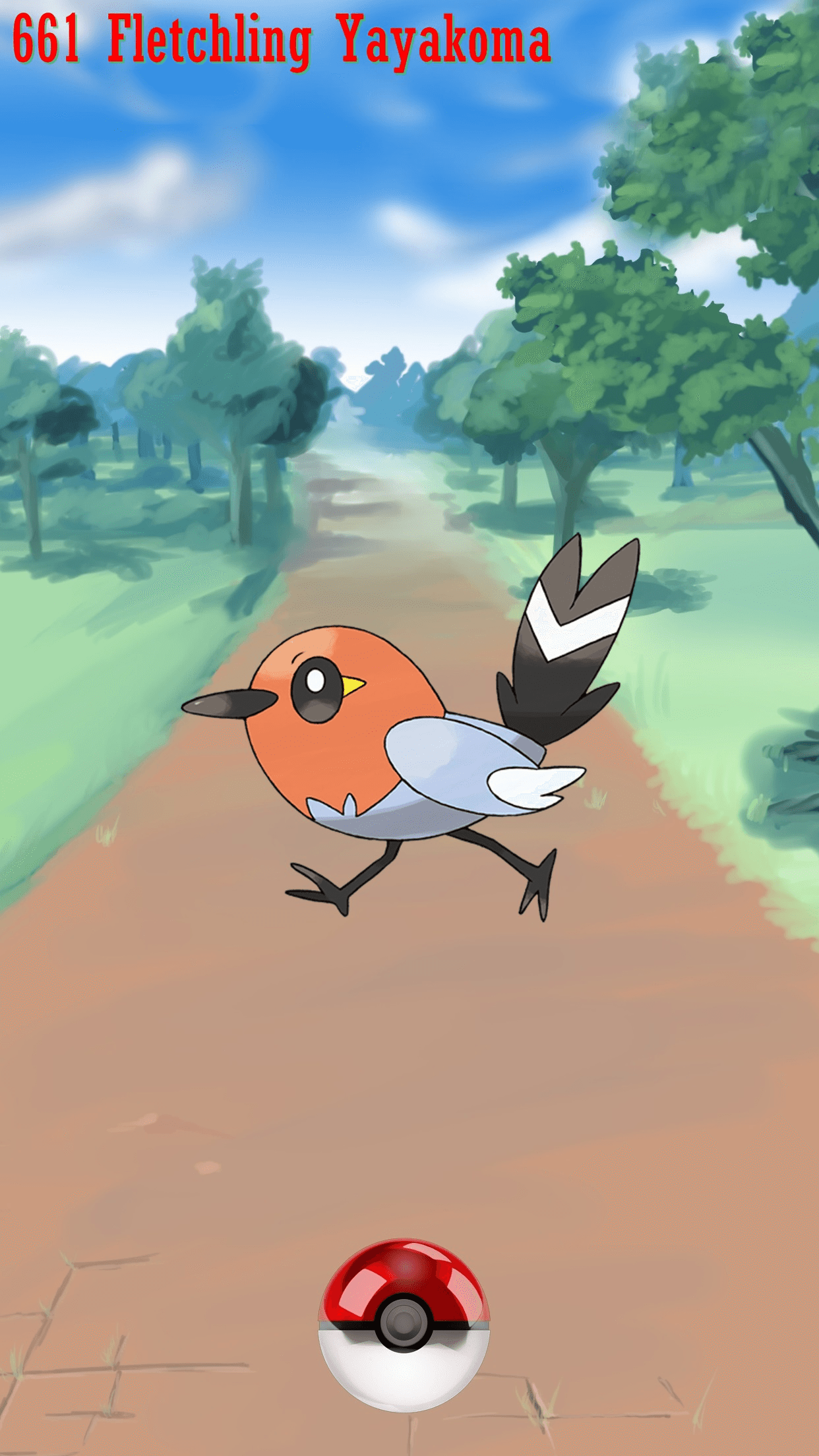 661 Street Pokeball Fletchling Yayakoma