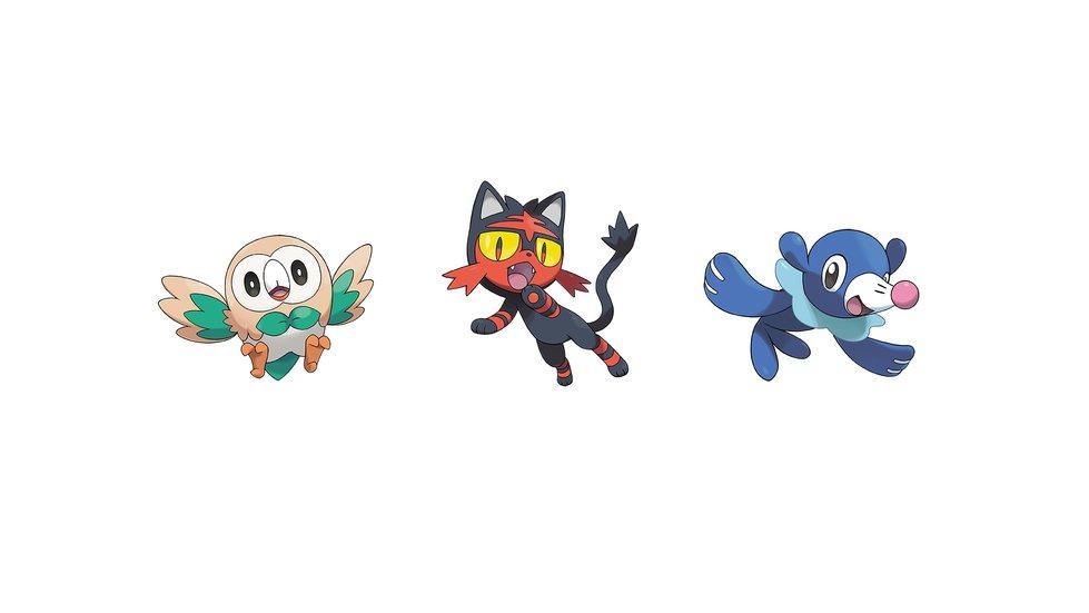 Popplio, Litten, Rowlet Pokemon Ultra S HD Wallpapers