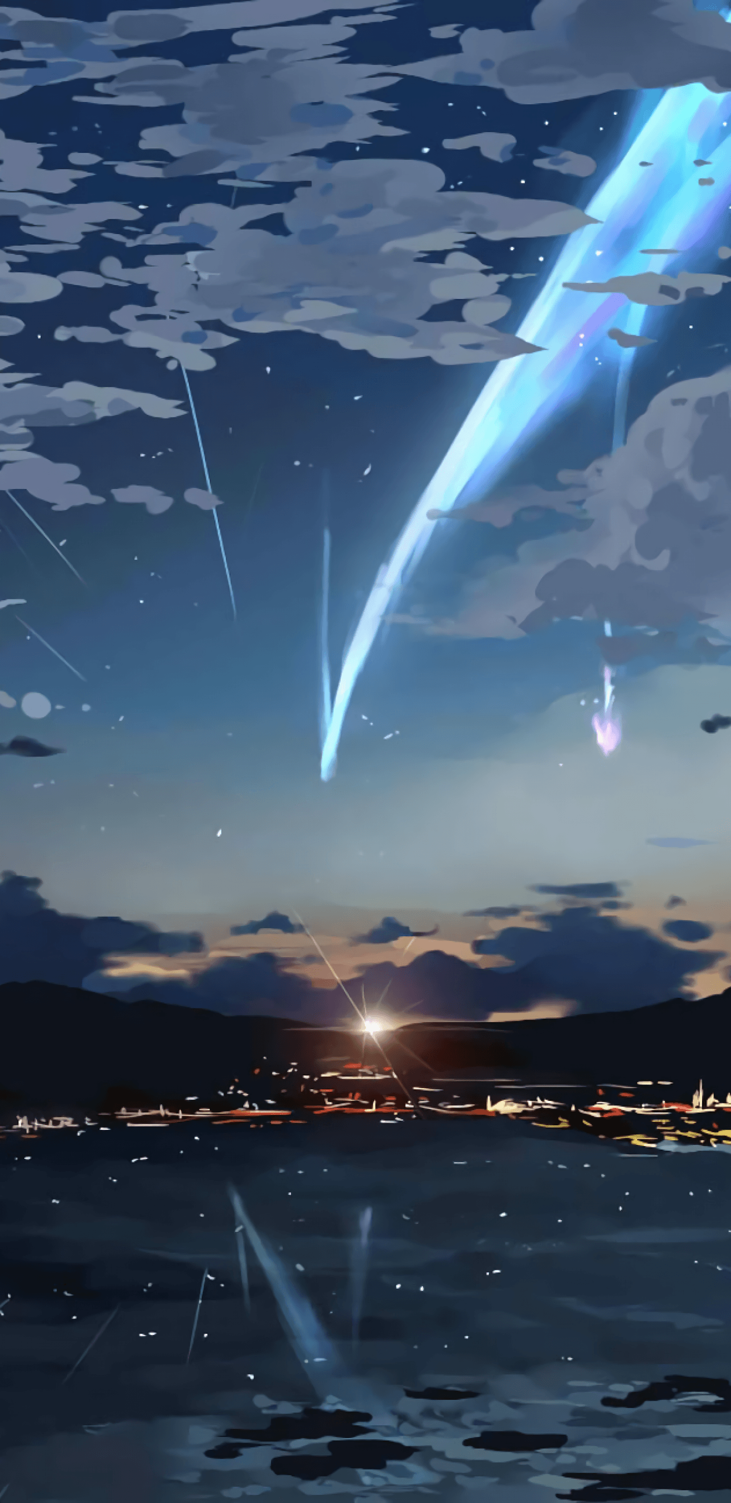 Download Your Name, Sky, Stars, Kimi No Na Wa, Lights