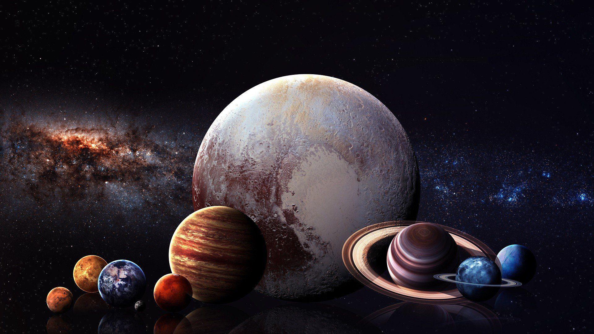 digital art, Space art, Planet, Space, Stars, Solar System, Milky