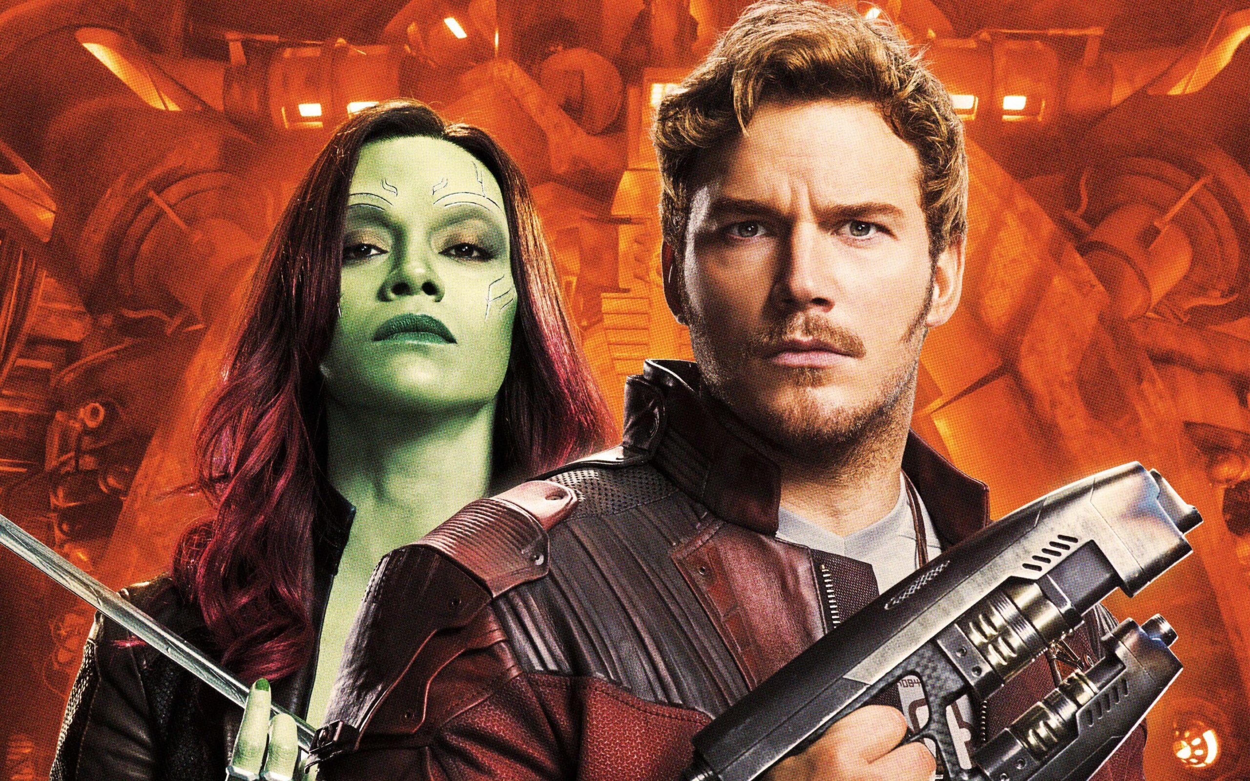 Guardians of the Galaxy Vol 2 Peter Quill Gamora Wallpapers