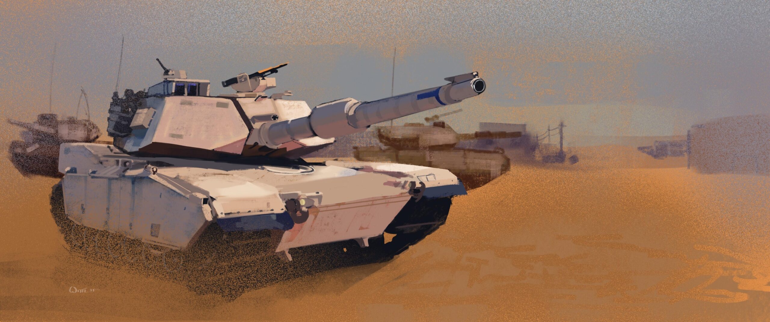 Wallpapers M1 Abrams Tanks US M1A1 Painting Art Army