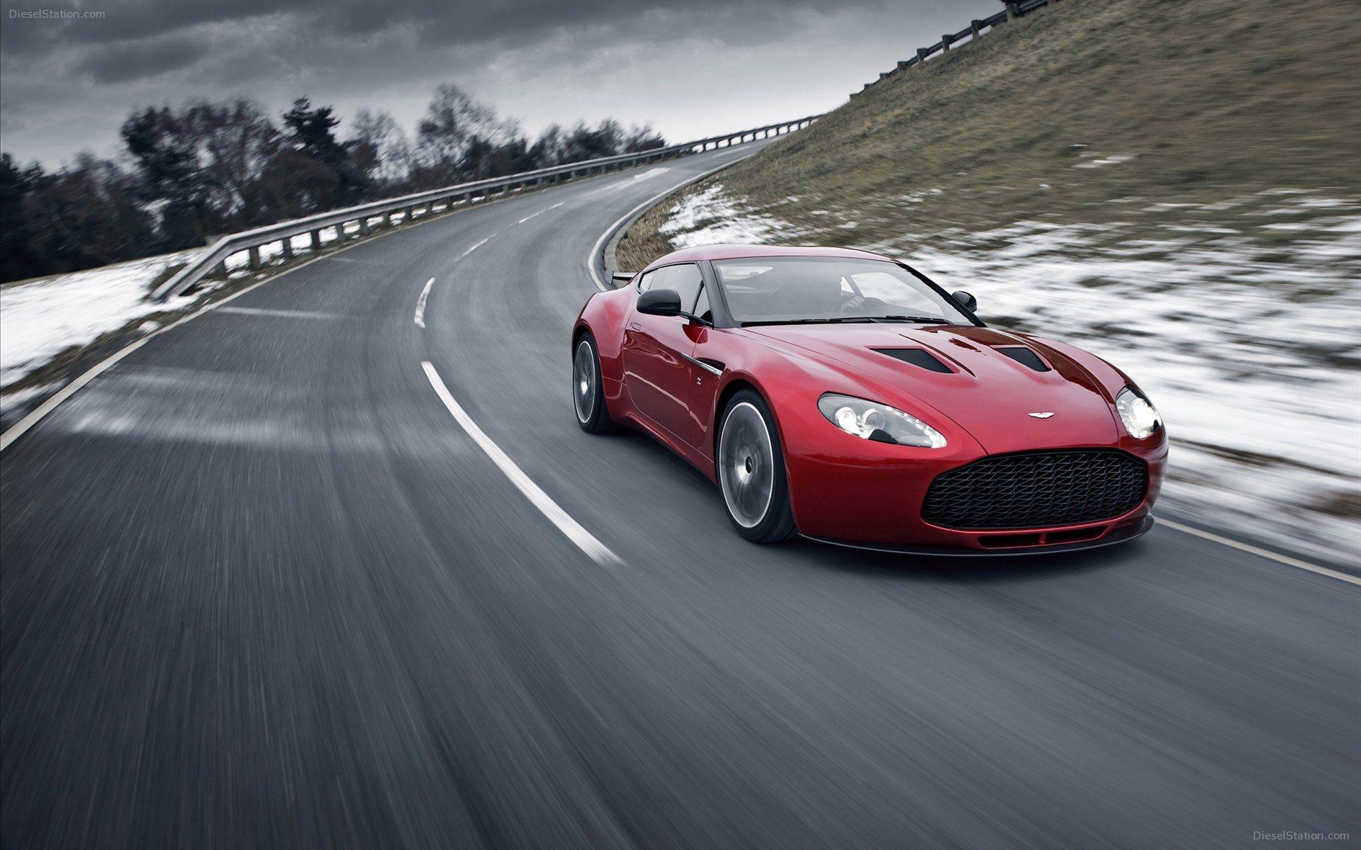 Aston Martin Vanquish Zagato red supercar 2016 wallpapers