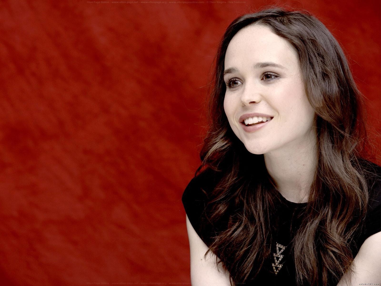 Ellen Page Wallpapers High Resolution Red Backg Wallpapers