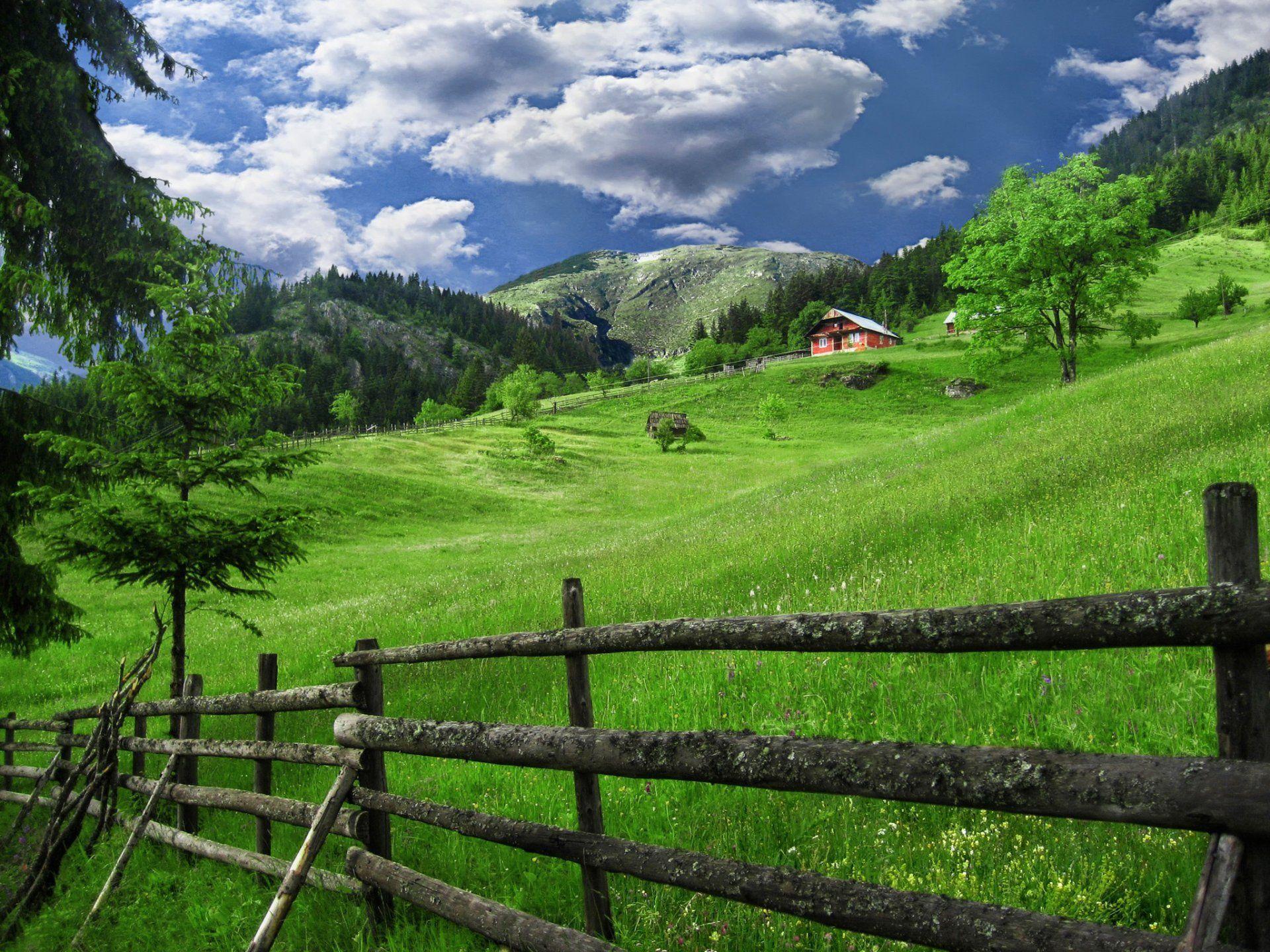 kosovo village house fence HD wallpapers