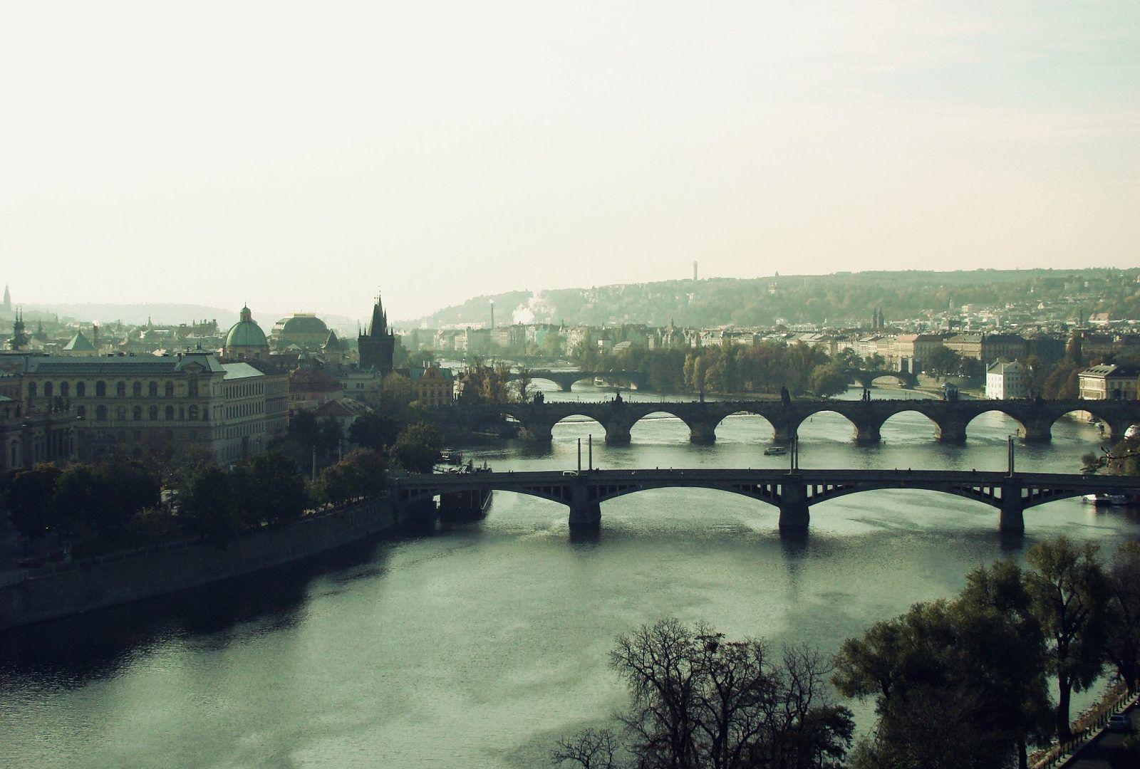 Bridges Bridgetown Beautiful River Bridges Landscape View Rain