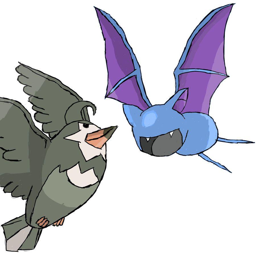 staravia and zubat by sneakboy1