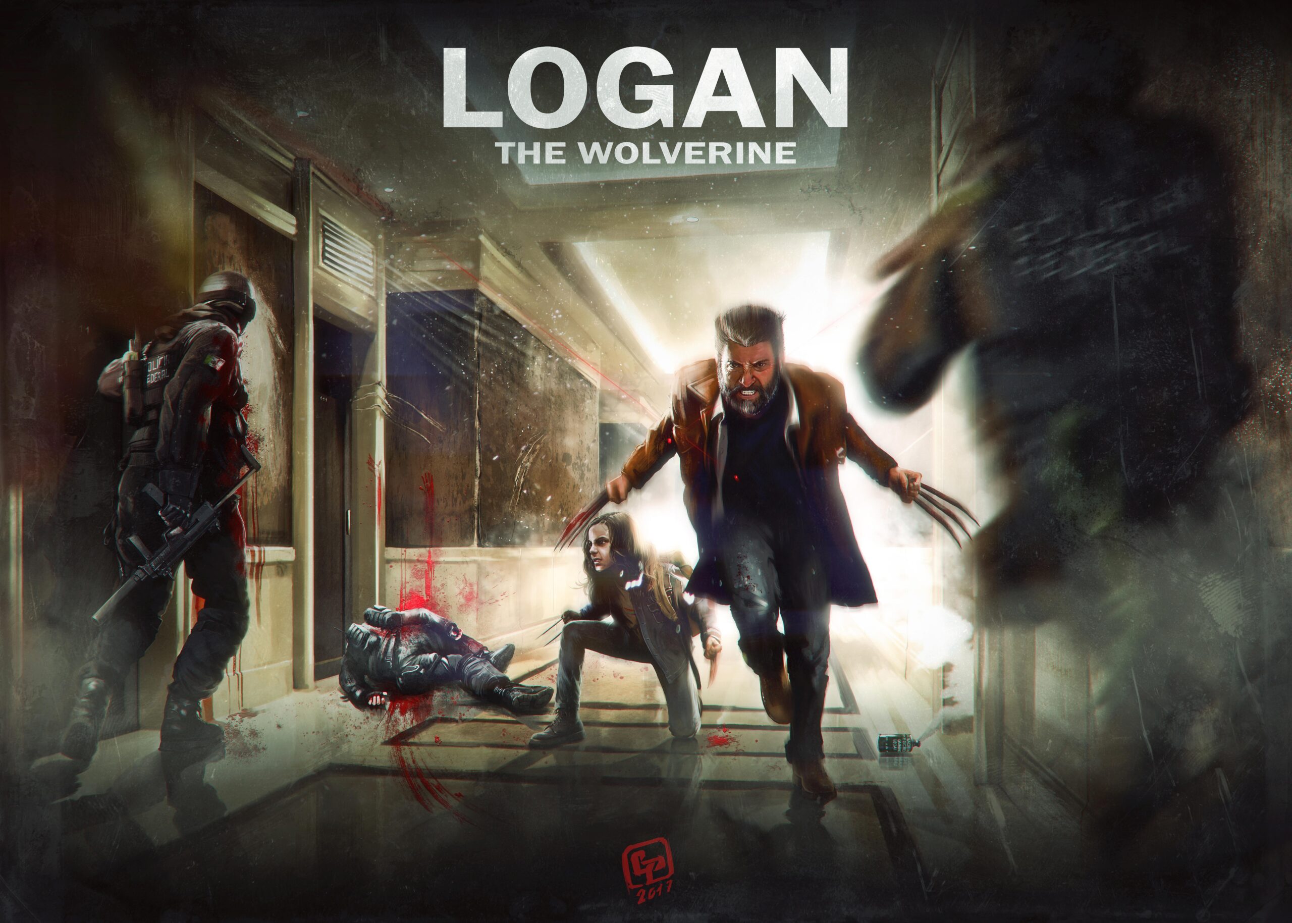 Wallpapers Logan, Wolverine, Artwork, Digital paint, 4K, 8K, Movies
