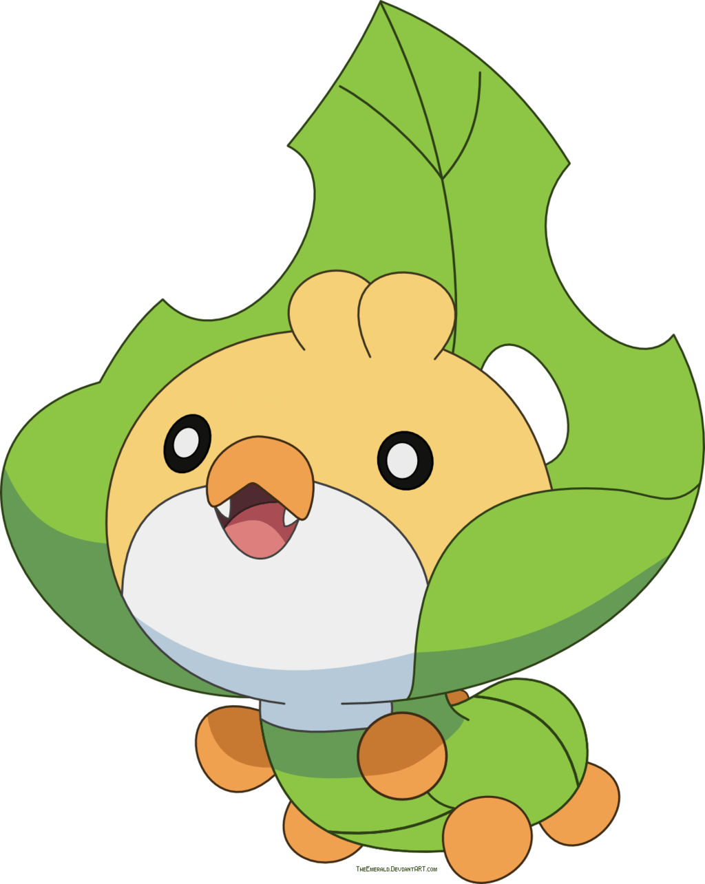 Free Sewaddle Pokemon vector by Emerald