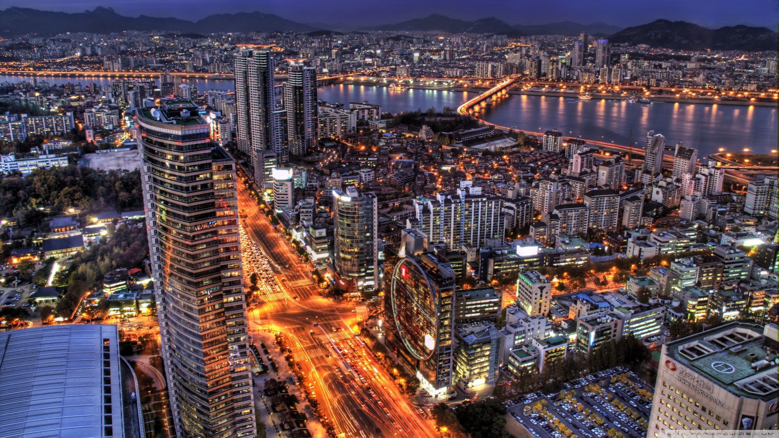 Seoul At Night, South Korea HD desktop wallpapers : High Definition