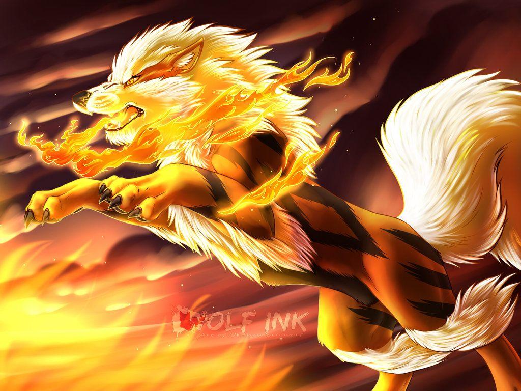 Arcanine + video by UKthewhitewolf