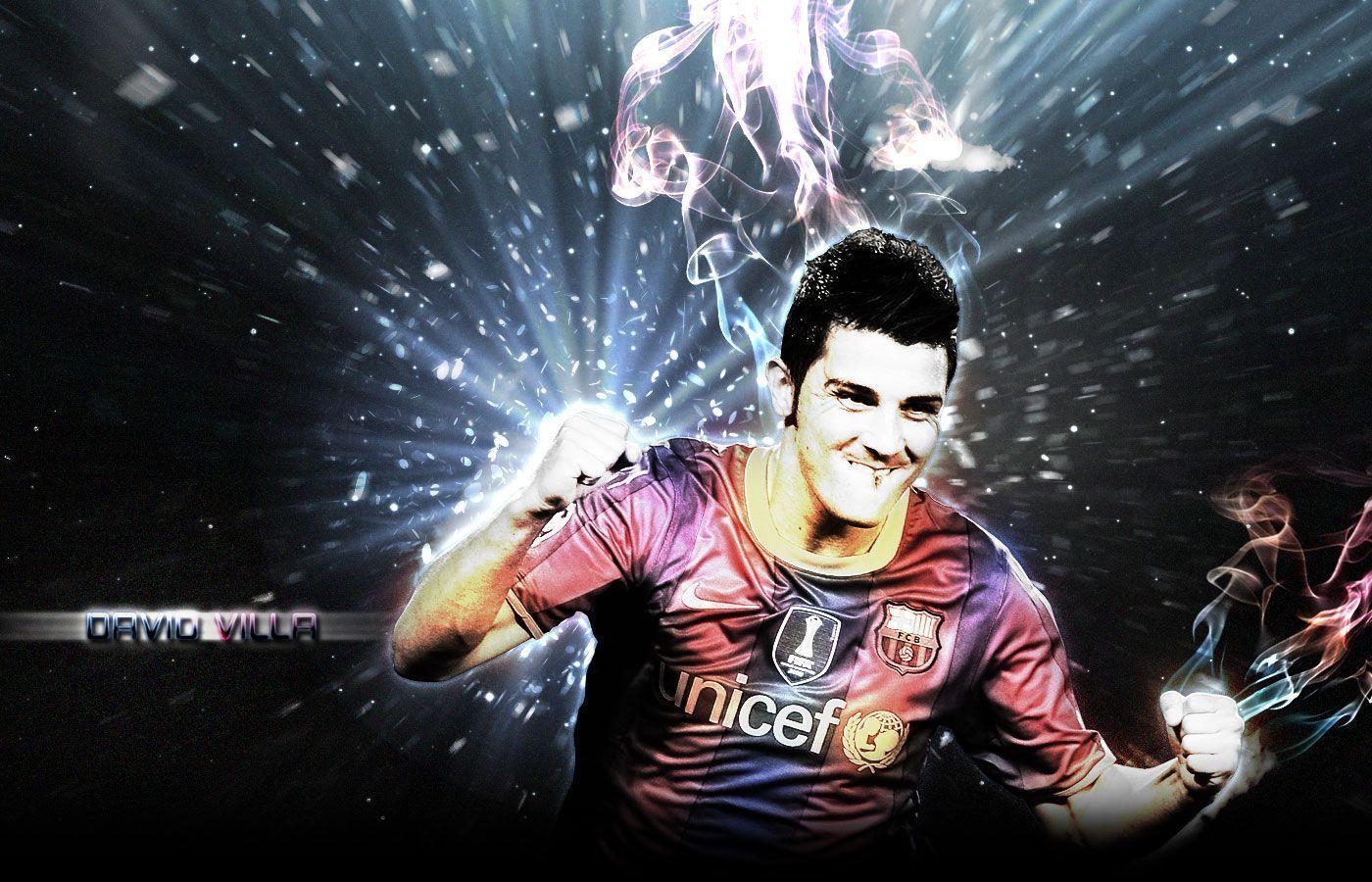 Image For > David Villa And Messi Wallpapers 2012