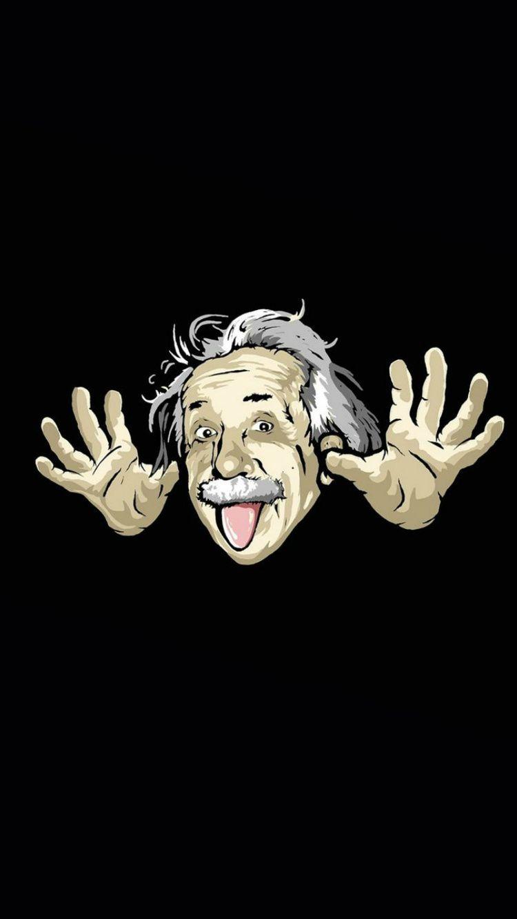 Albert Einstein 750 x 1334 Home Screen Wallpapers available for free