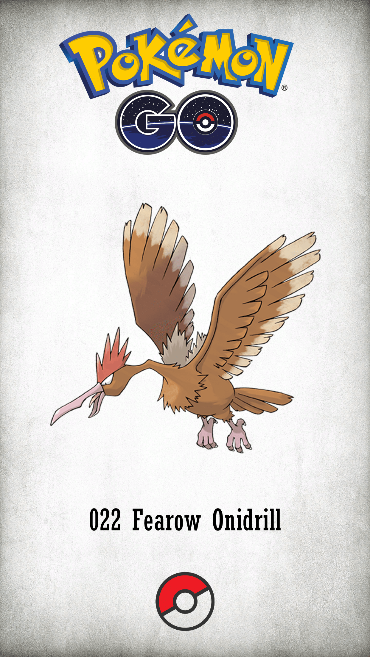 022 Character Fearow Onidrill