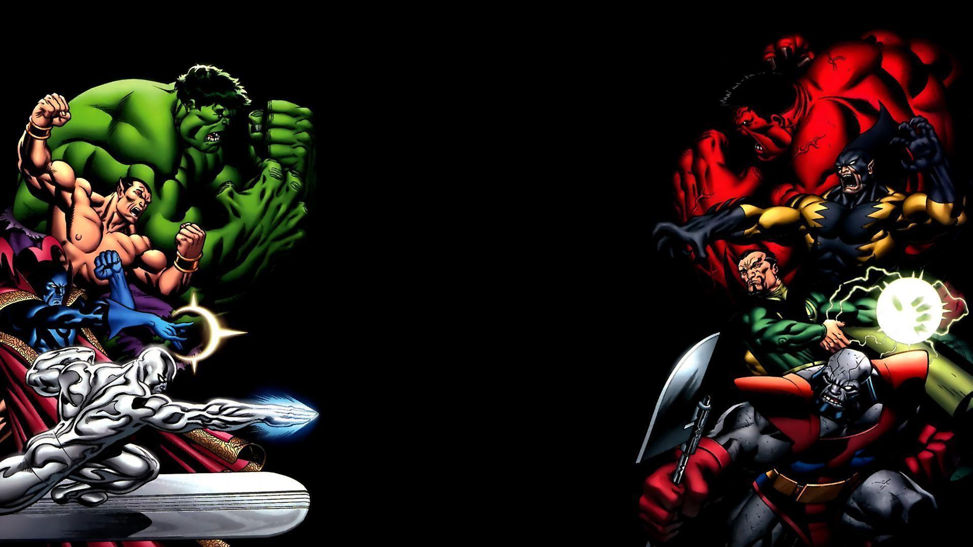 red hulk vs green hulk and Wallpapers